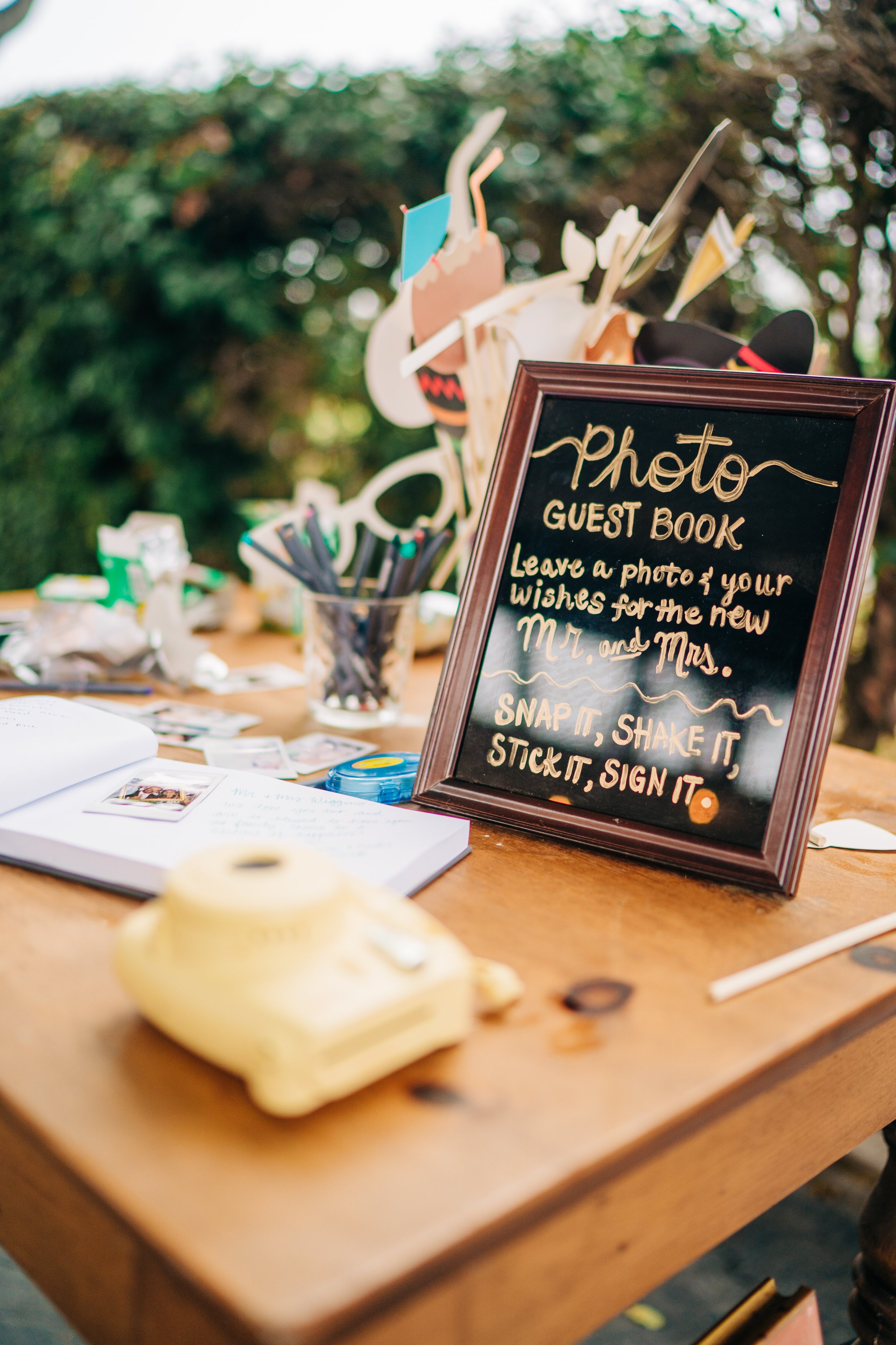 www.santabarbarawedding.com | Brandon Bibbins Photography | The Cottages at Polo Run | Bright Event Rentals | Photo Guest Book