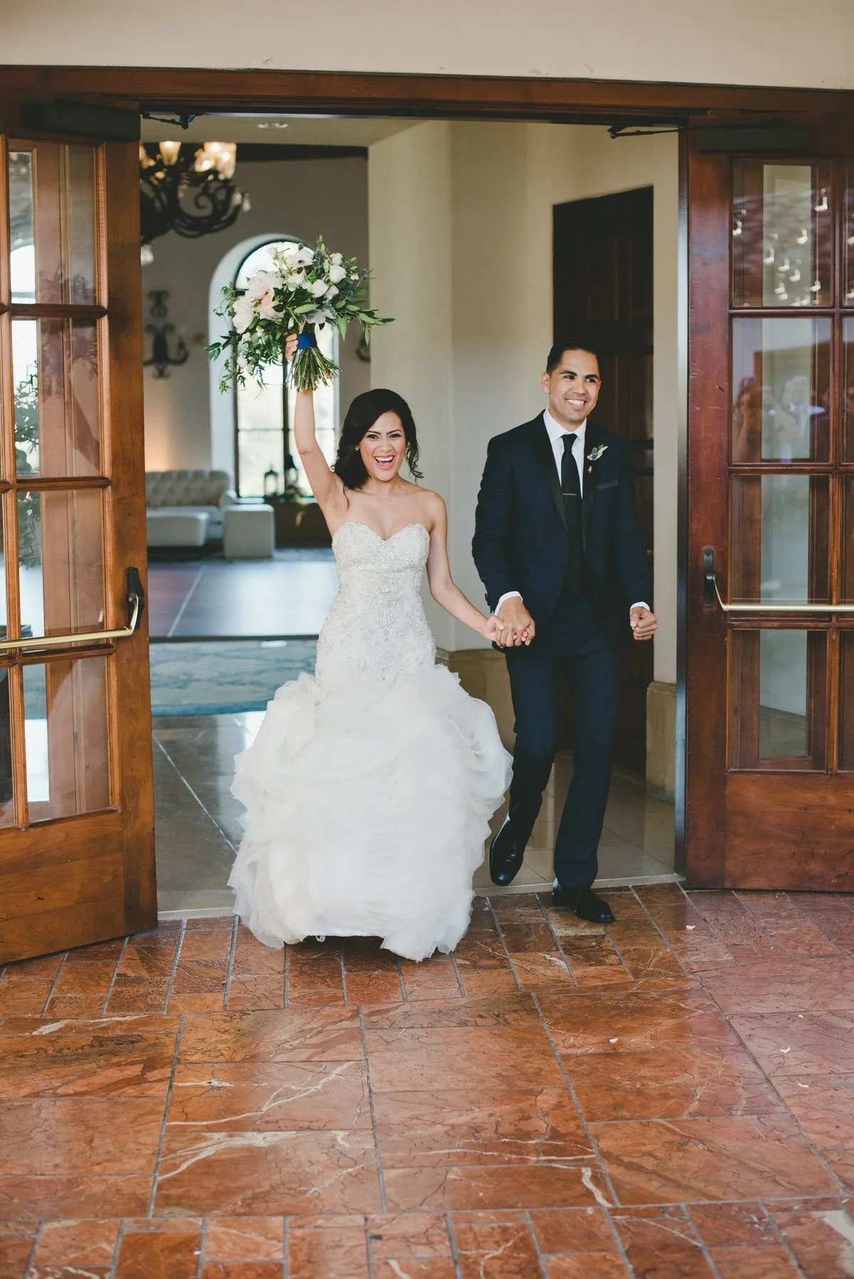 www.santabarbarawedding.com | Bacara Resort &amp; Spa | Alegria By Design | onelove photography | Bride and Groom's entrance