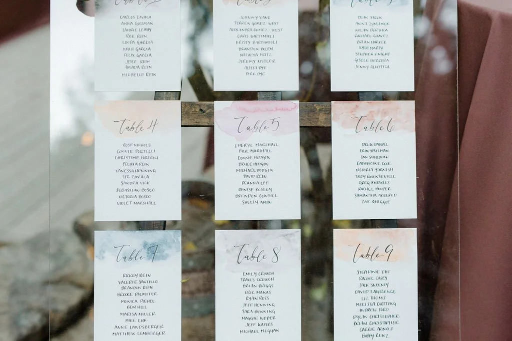 www.santabarbarawedding.com | Cold Spring Tavern | Wunderland &amp; Co. | Braden Young | Seating Chart