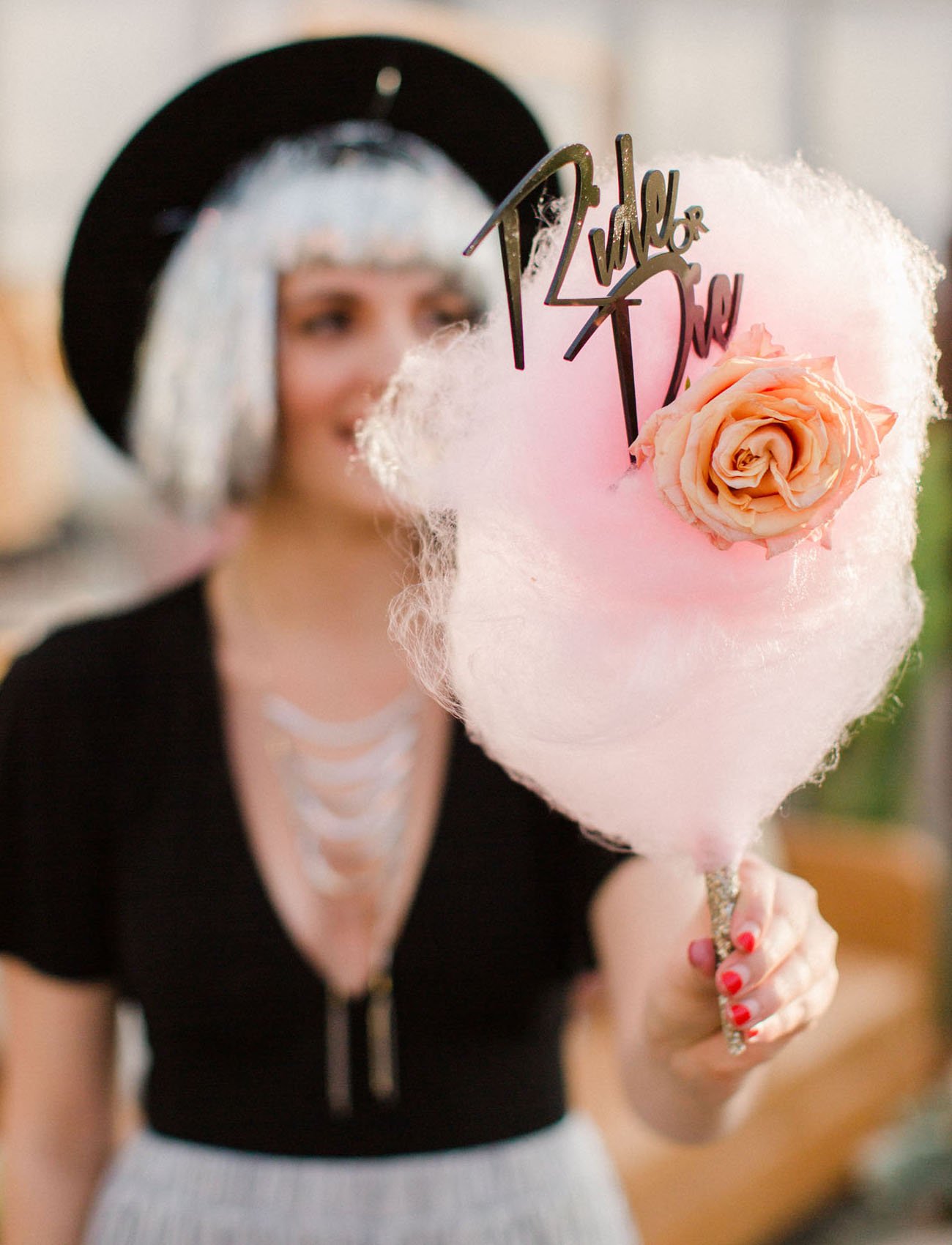 www.SantaBarbaraWedding.com | The Jam Event | Wildheart Events | James and Jess Photography | Cotton Candy