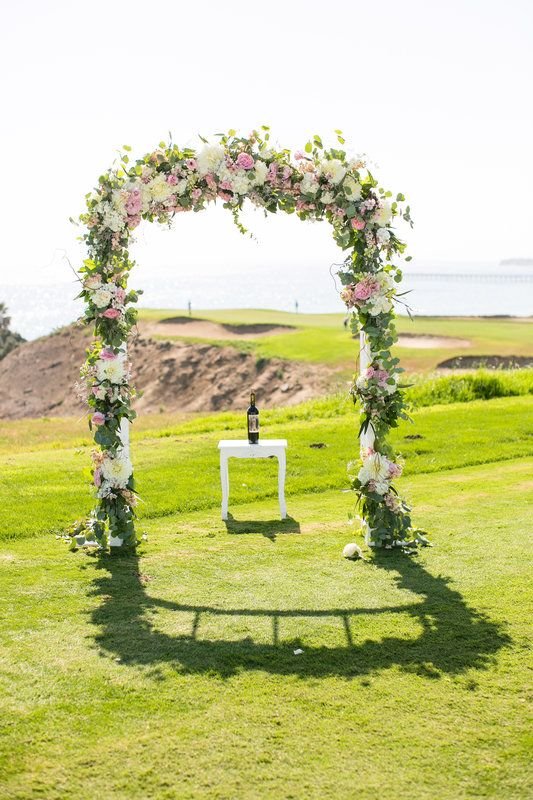 santabarbarawedding.com | Sandpiper Golf Club | Wedding location | Golf Course Ceremony Altar