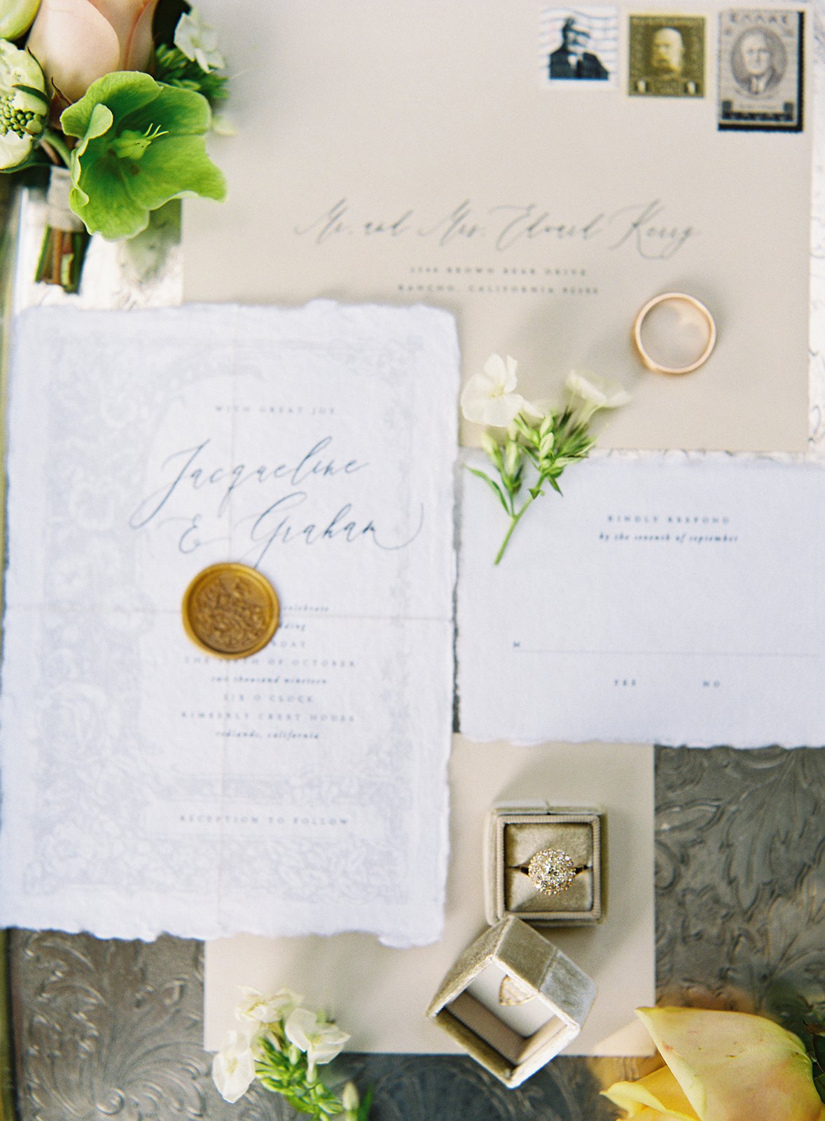 www.santabarbarawedding.com | Besame Floral | Carrie King Photography | Styled Shoot | Invitations
