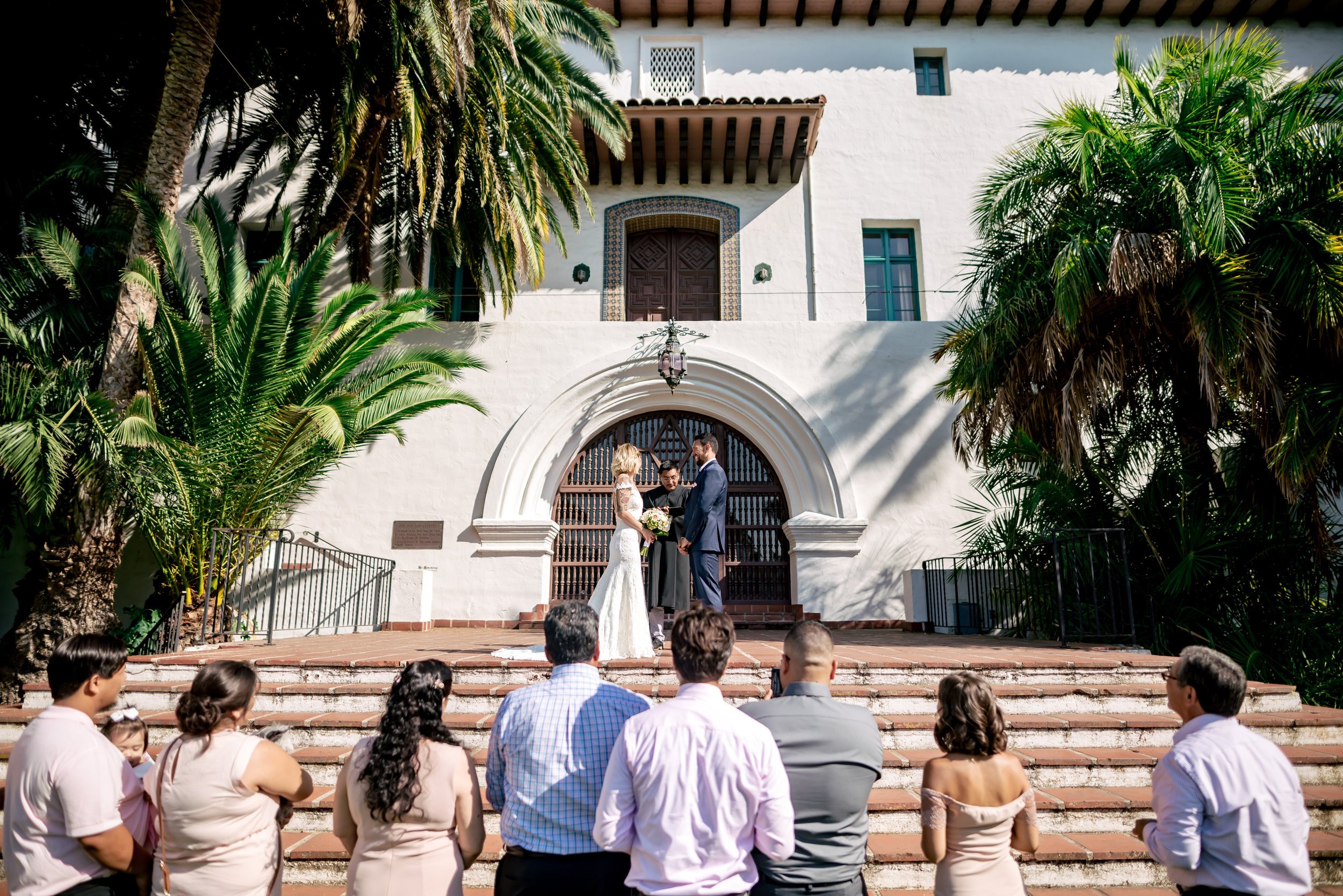 www.santabarbarawedding.com | Rewind Photography | Santa Barbara Courthouse | Elopement | Ceremony