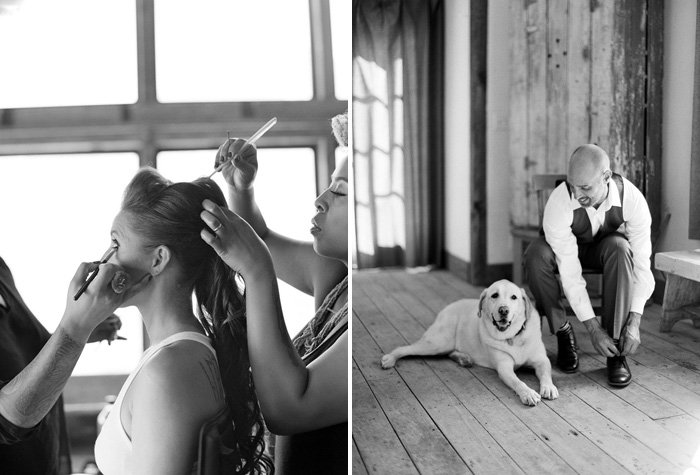 www.santabarbarawedding.com | Soigne Productions | Figueroa Mountain Farmhouse | Lacie Hansen | Bride and Groom Getting Ready