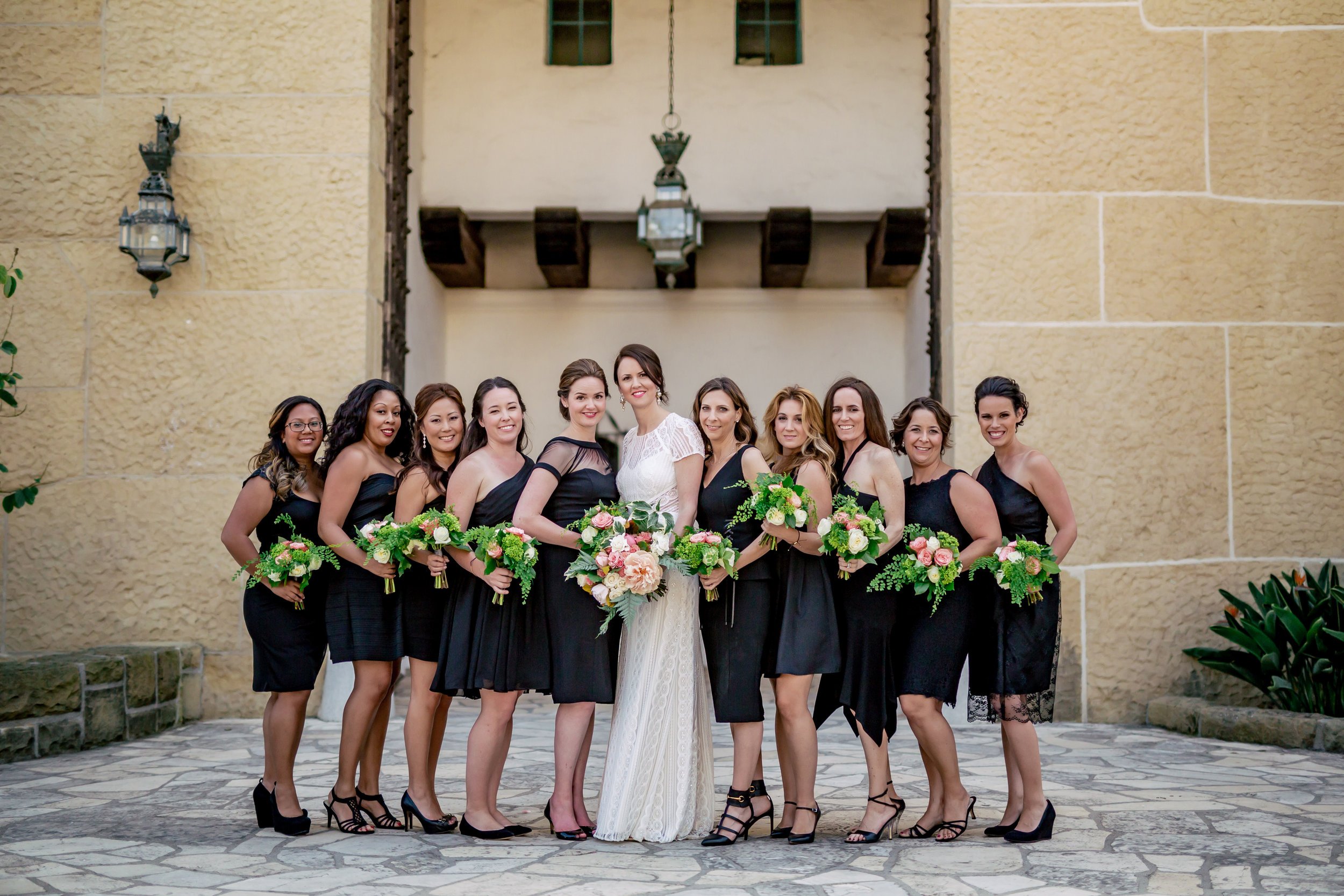 www.santabarbarawedding.com | Rewind Photography | Alegria by Design | Santa Barbara Club | Bridesmaids