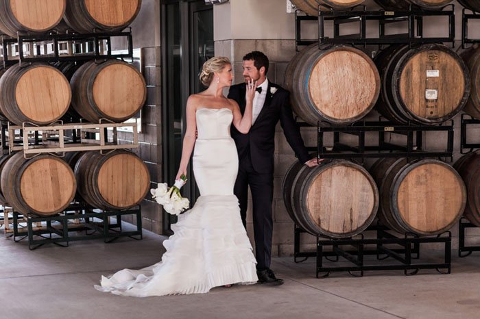 www.santabarbarawedding.com | Soigne Productions | Presqu'ile Winery | Wade Carr Photo | Bride and Groom