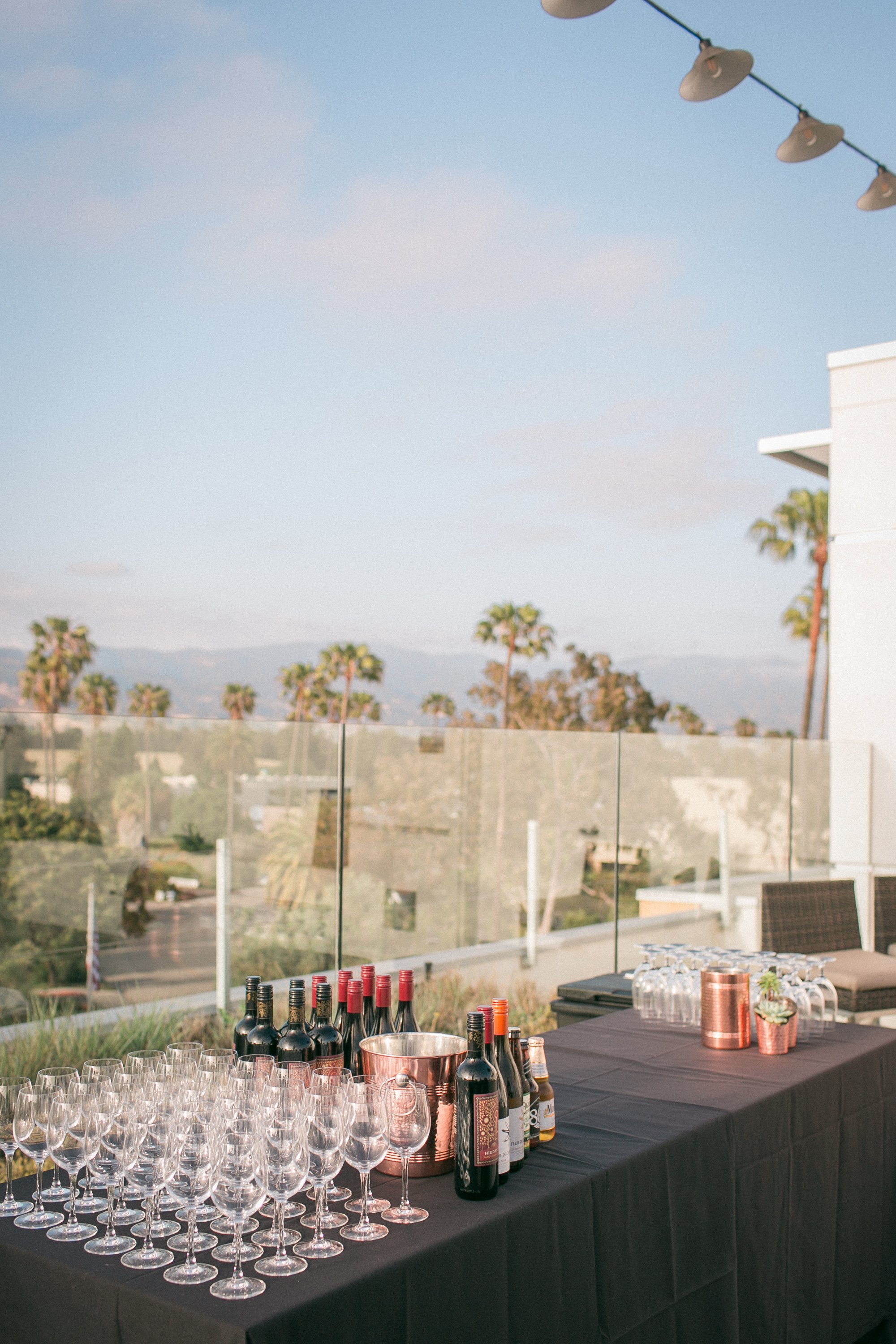 www.santabarbarawedding.com | Kelsey Crews Photo | The Roof Top Bistro &amp; Bar at Hilton Garden Inn