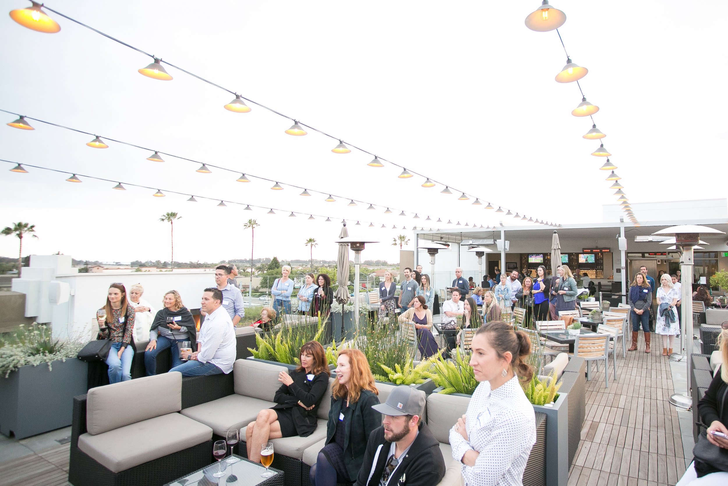 www.santabarbarawedding.com | Kelsey Crews Photo | The Roof Top Bistro &amp; Bar at Hilton Garden Inn