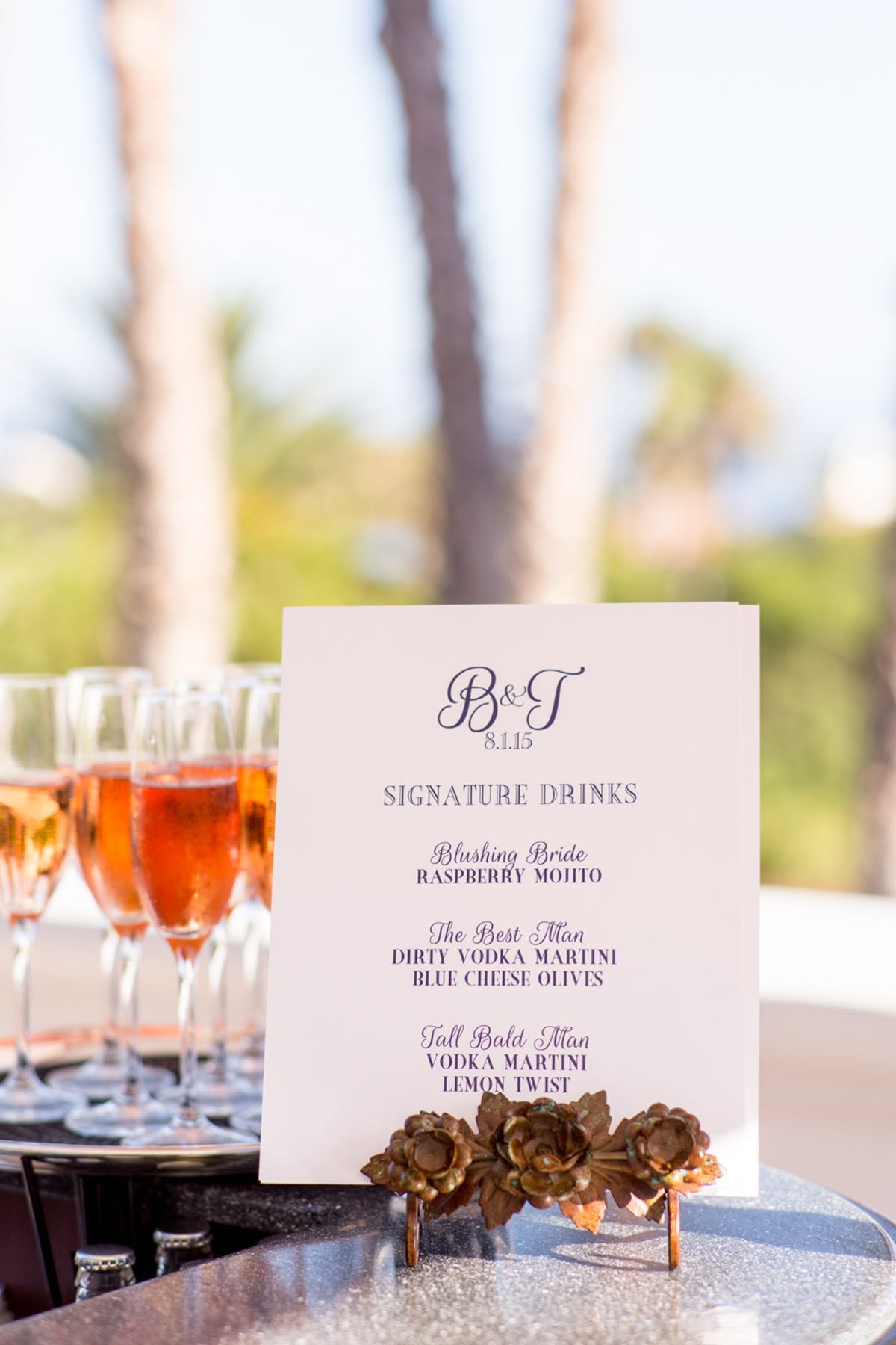 www.santabarbarawedding.com | Bacara Resort | Alegria by Design | Michael + Anna Costa | Signature Cocktails