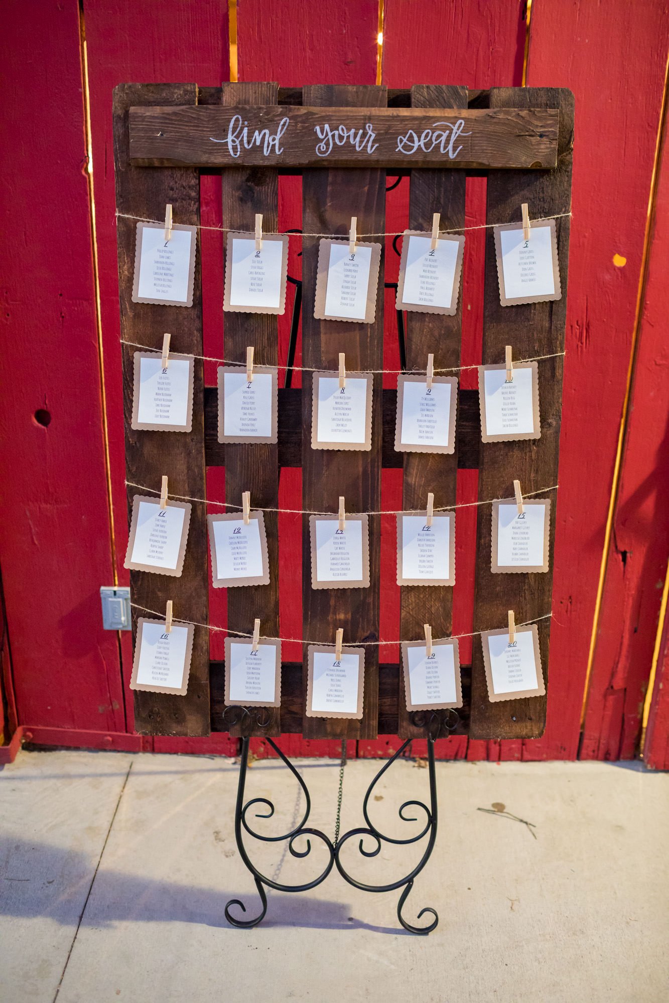 www.santabarbarawedding.com | Camarillo Ranch House | Joshua Rainey | Seating Chart