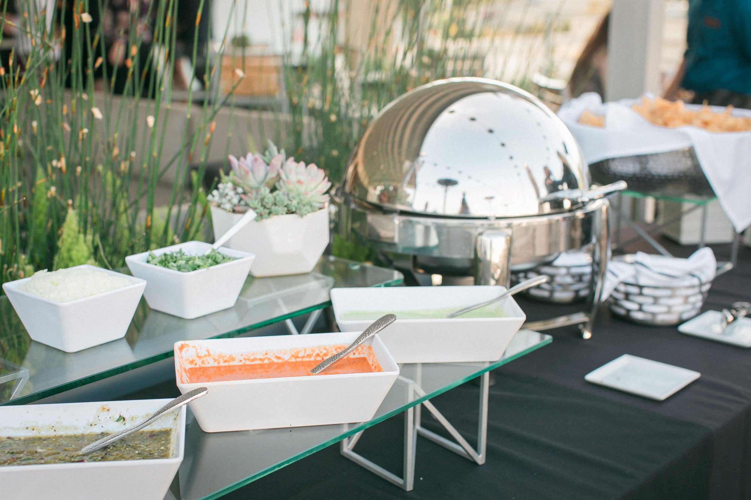 www.santabarbaraweddingstyle.com | Kelsey Crews Photography | Hilton Garden Inn | Rooftop Reception | Michael Blackwell | Reception Menu