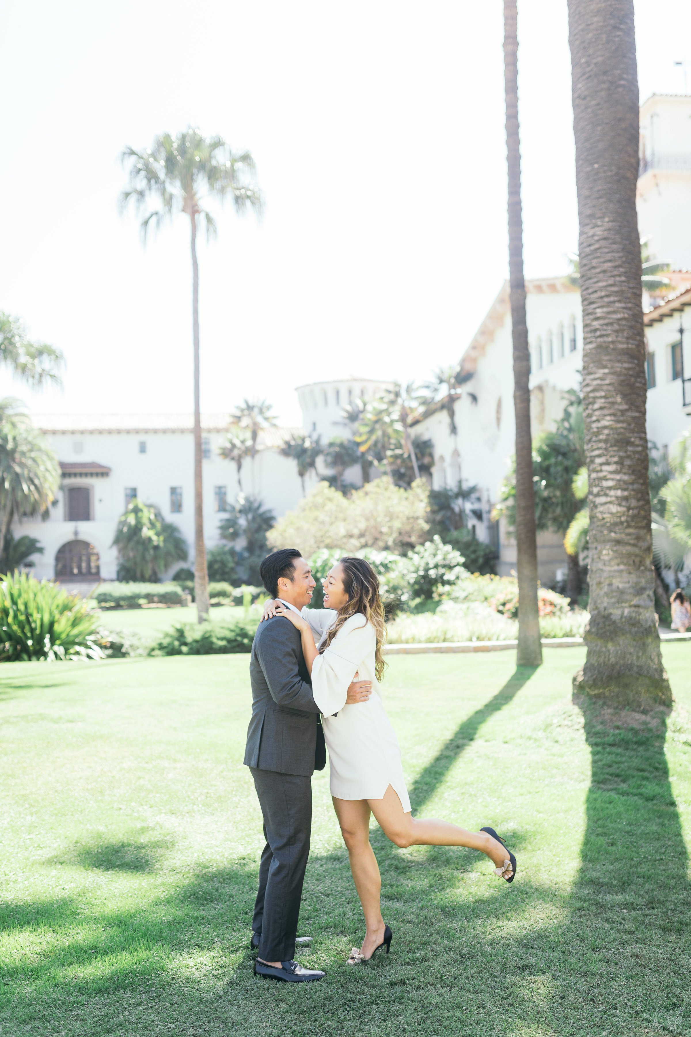 www.santabarbarawedding.com | Kiel Rucker | Santa Barbara Courthouse | Bride and Groom