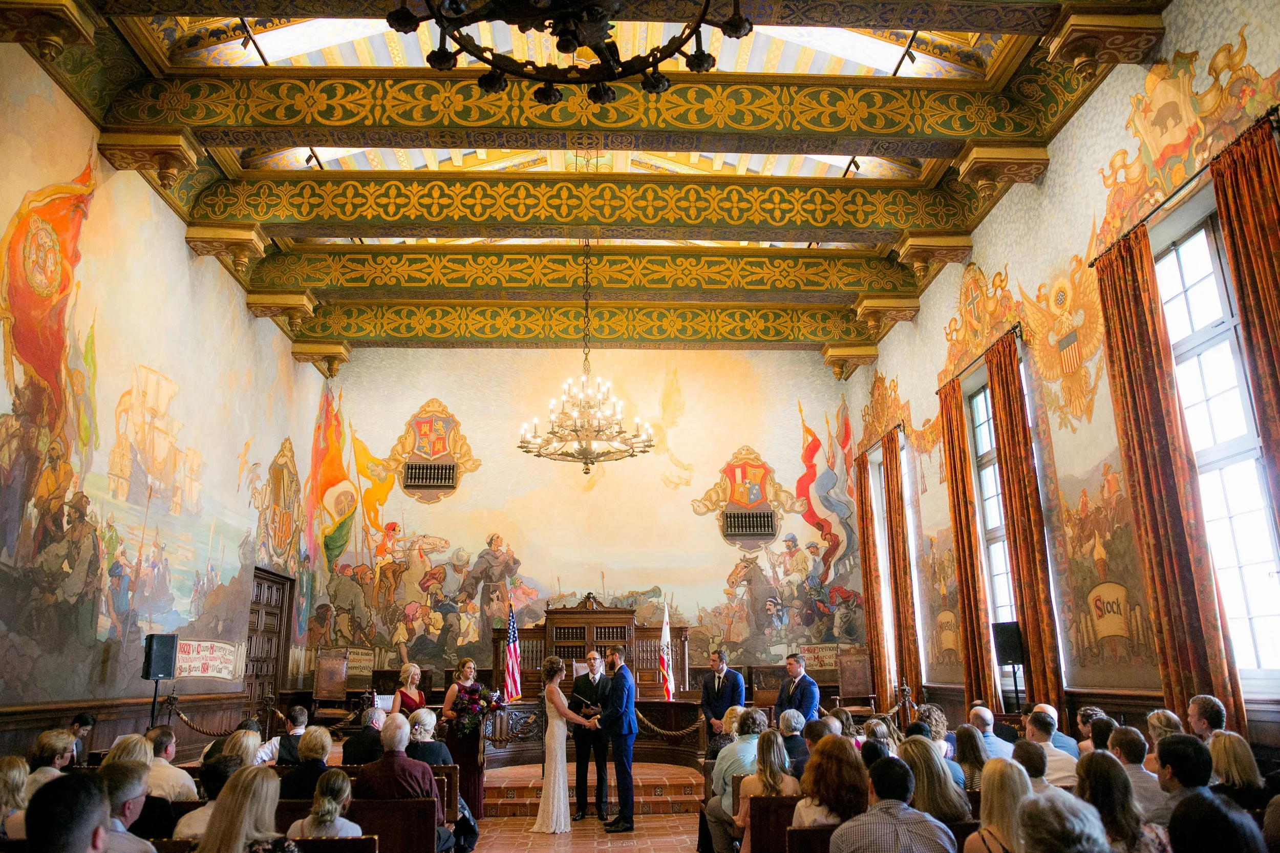 www.santabarbarawedding.com | Boone & Stacie Weddings | Santa Barbara Courthouse | El Paseo | Ceremony