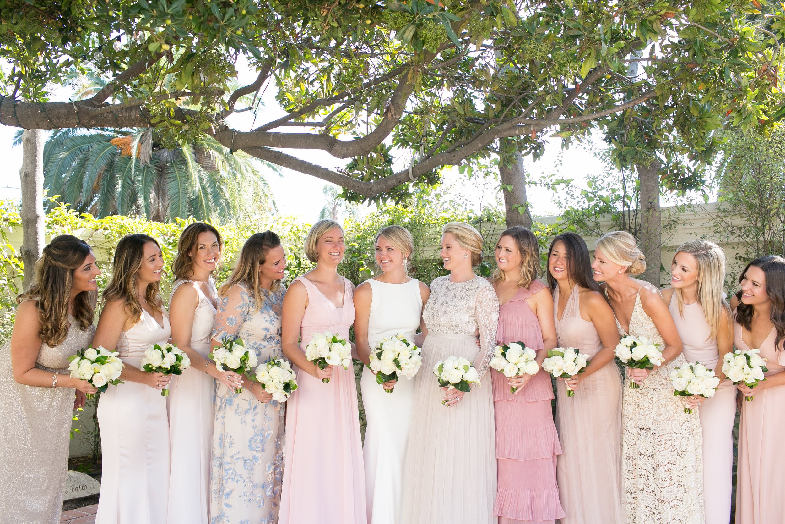 www.santabarbarawedding.com | Kelsey Crews | Felici Events | Santa Barbara Club | Bridesmaids