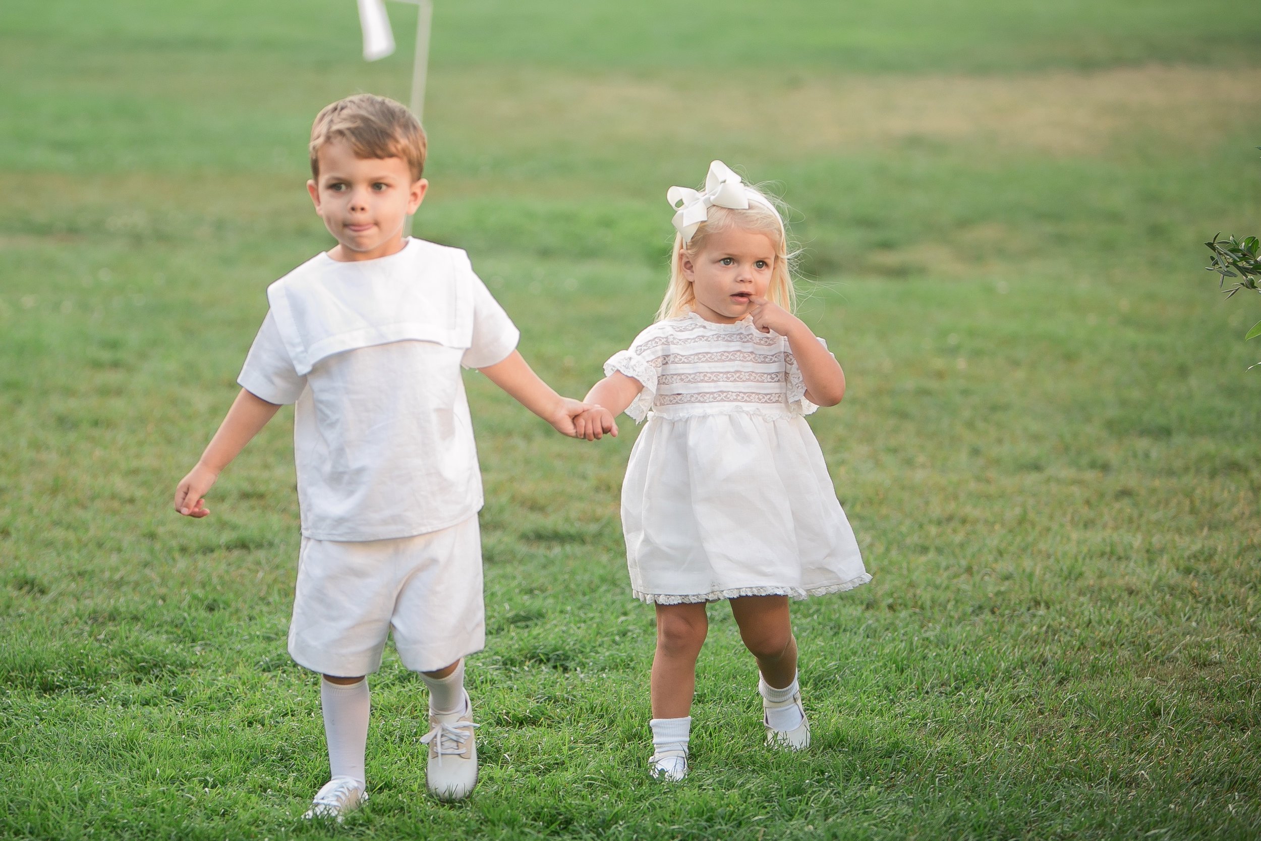 www.santabarbarawedding.com | Kelsey Crews | Felici Events | Santa Barbara Club | Ring Bearer and Flower Girl