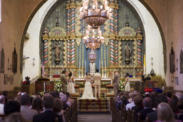 www.santabarbarawedding.com | Our Lady of Mount Carmel Ceremony | Melissa Musgrove Photography | Ceremony
