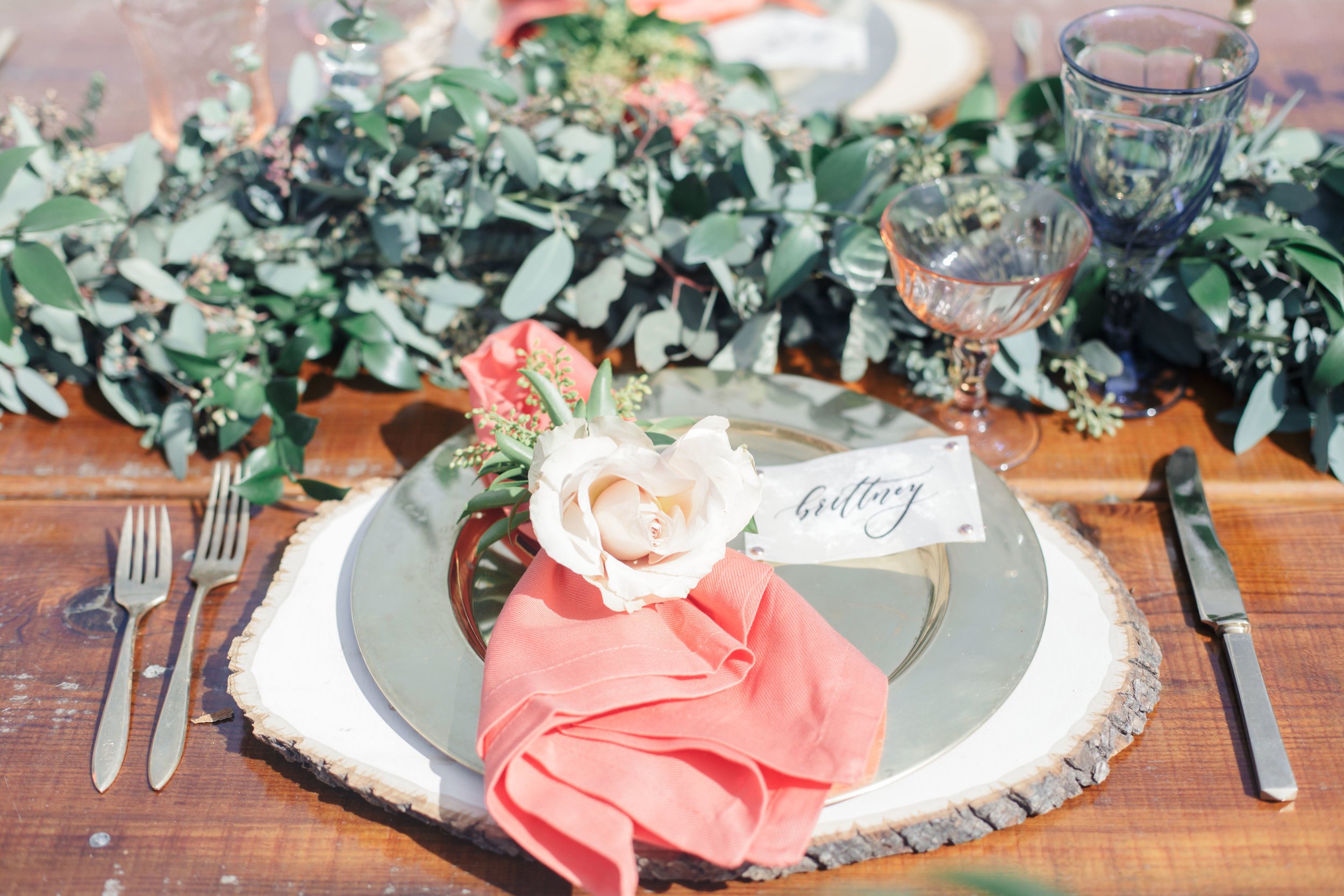 www.santabarbarawedding.com | Molly + Co | Sogno Del Fiore | Place Setting