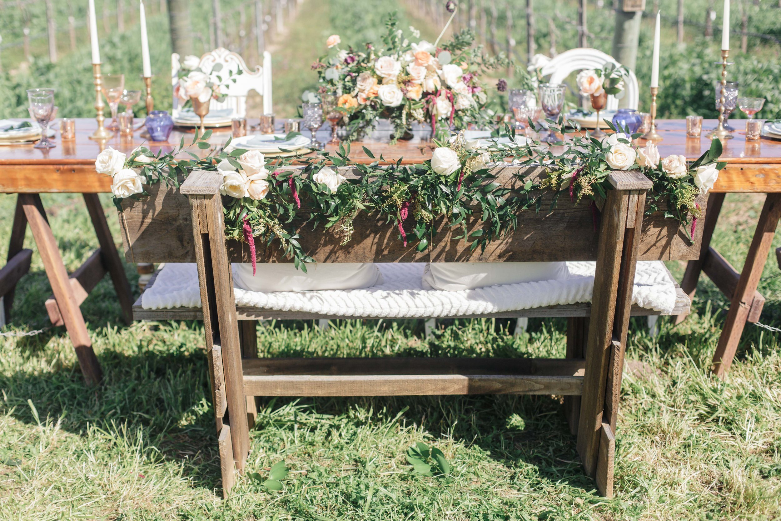 www.santabarbarawedding.com | Molly + Co | Sogno Del Fiore | Reception Table