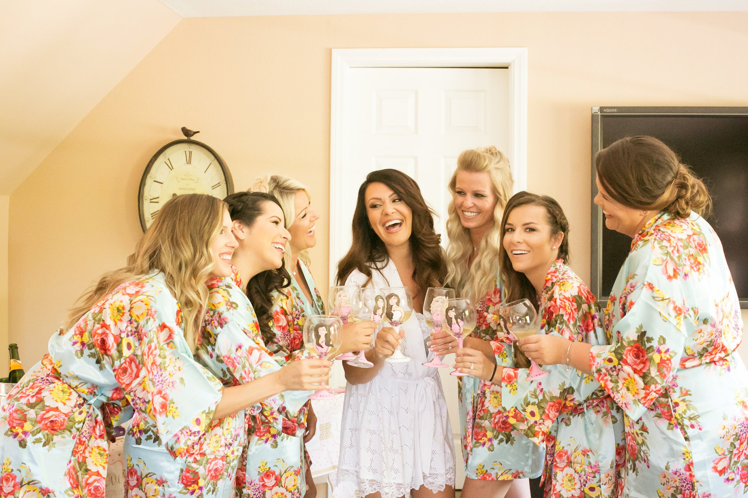 www.santabarbarawedding.com | Kelsey Crews Photography | Bridesmaids | Toast