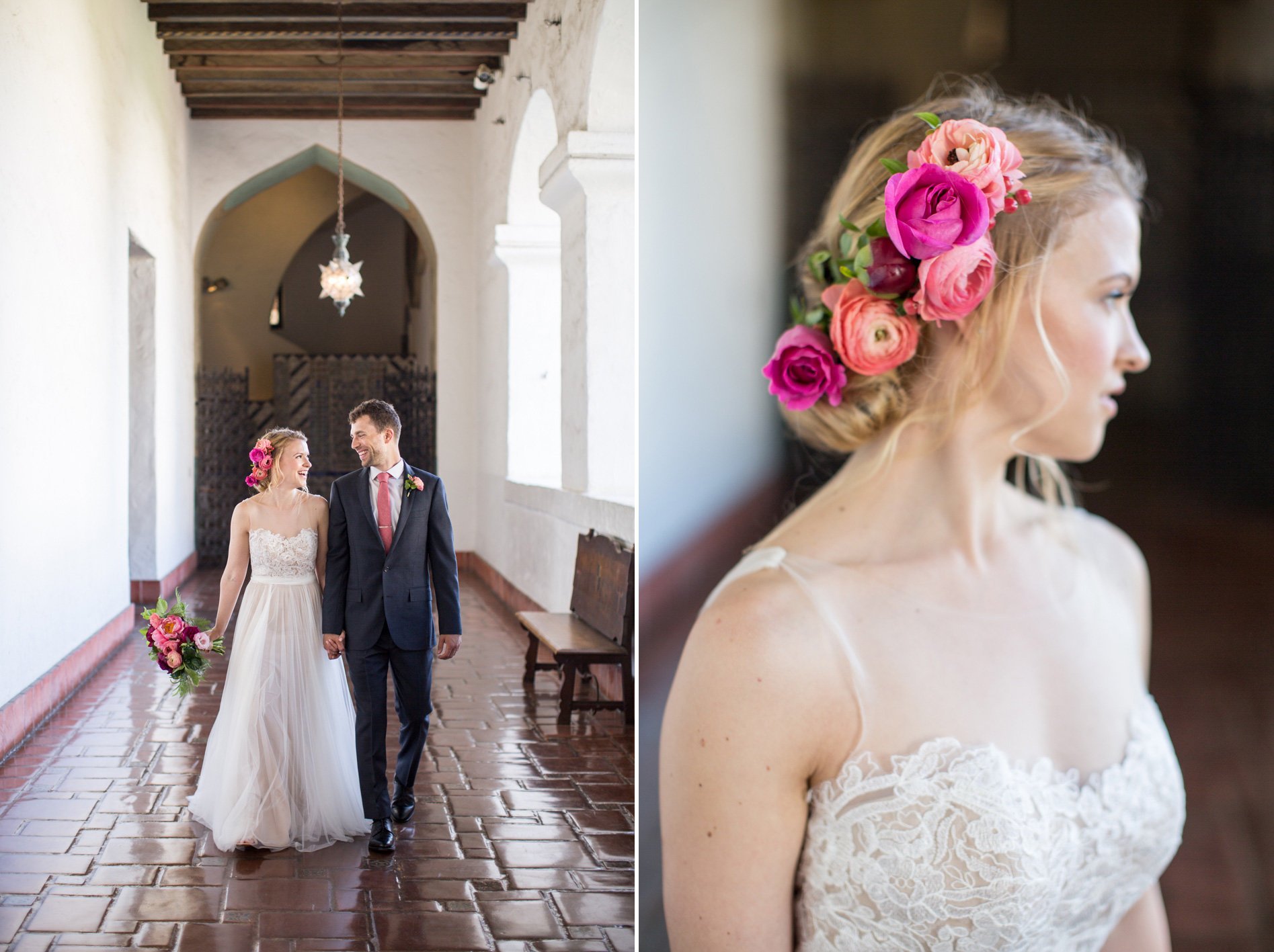 www.santabarbarawedding.com | Anna J Photography | Ella & Louie | Santa Barbara Courthouse | Bride and Groom