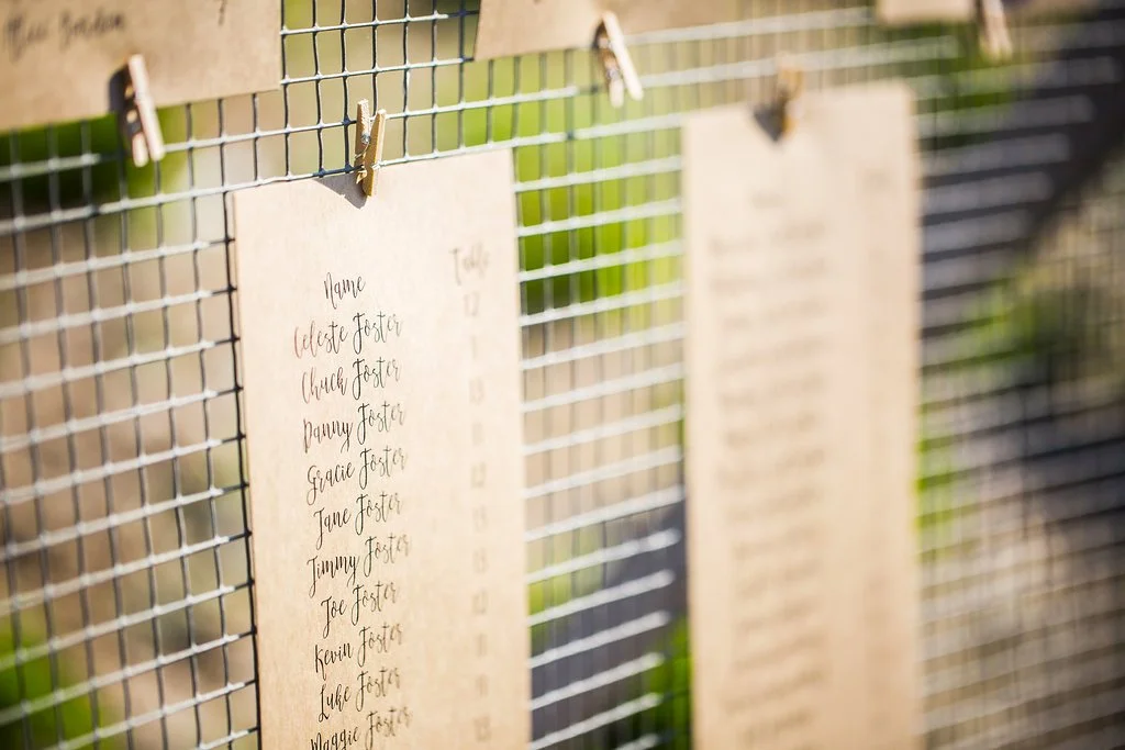 www.santabarbarawedding.com | Heartstone Ranch | Anna Schmidt Photography | Escort Card | Reception