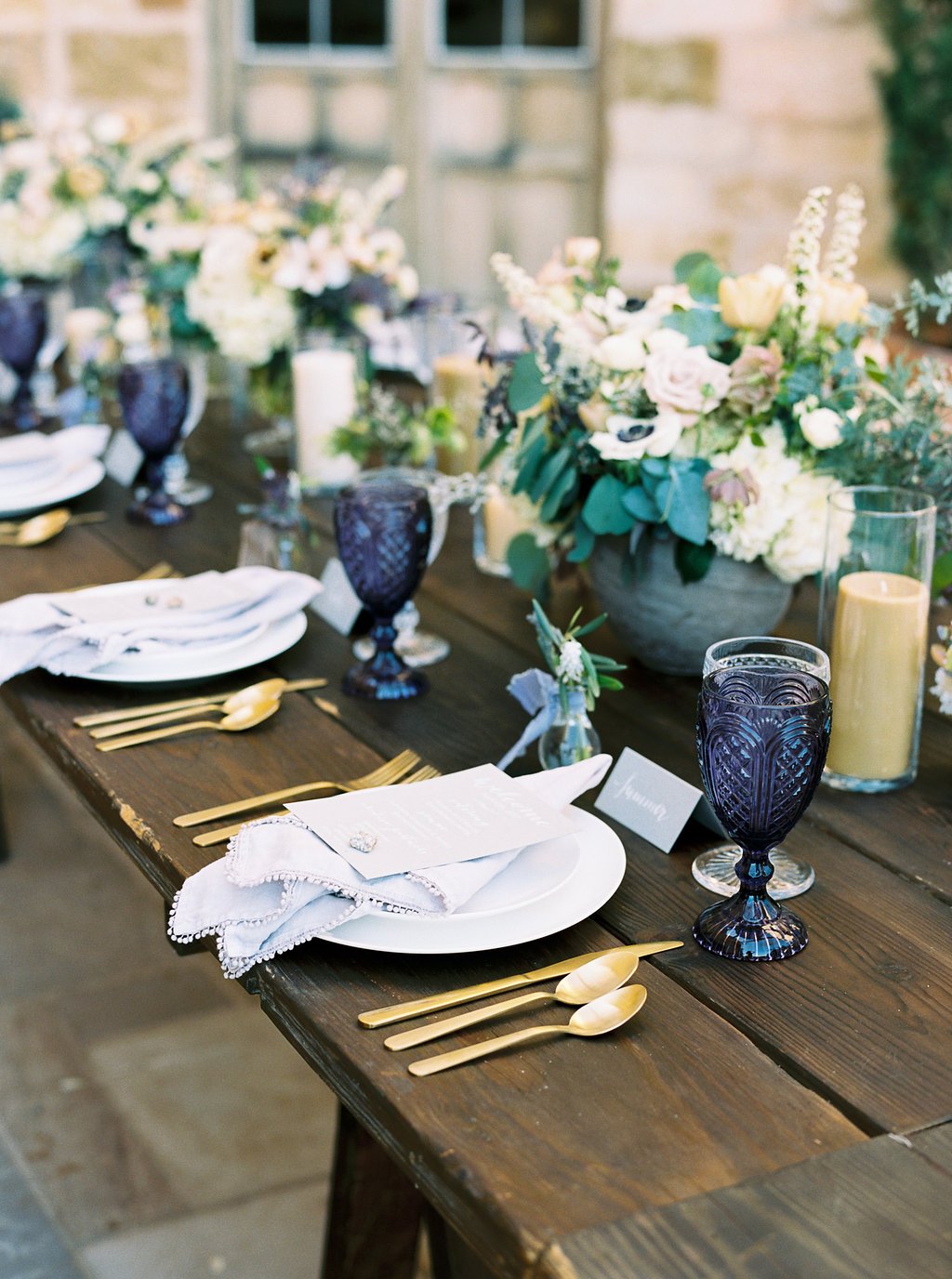 www.santabarbarawedding.com | Sunstone Winery | Jen Rodriguez | Dinner Party | Table Details