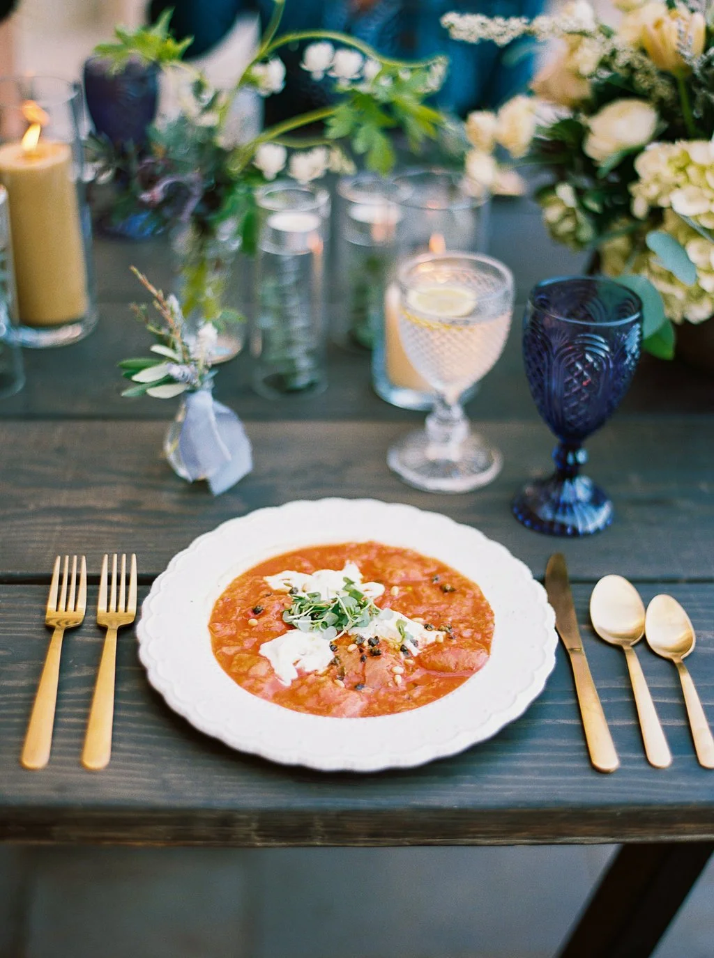 www.santabarbarawedding.com | Sunstone Winery | Jen Rodriguez | Dinner Party | Soup