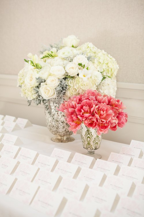 www.SantaBarbaraWedding.com | Cody Floral Design | Accent Floral Arrangement | Escort Card Table