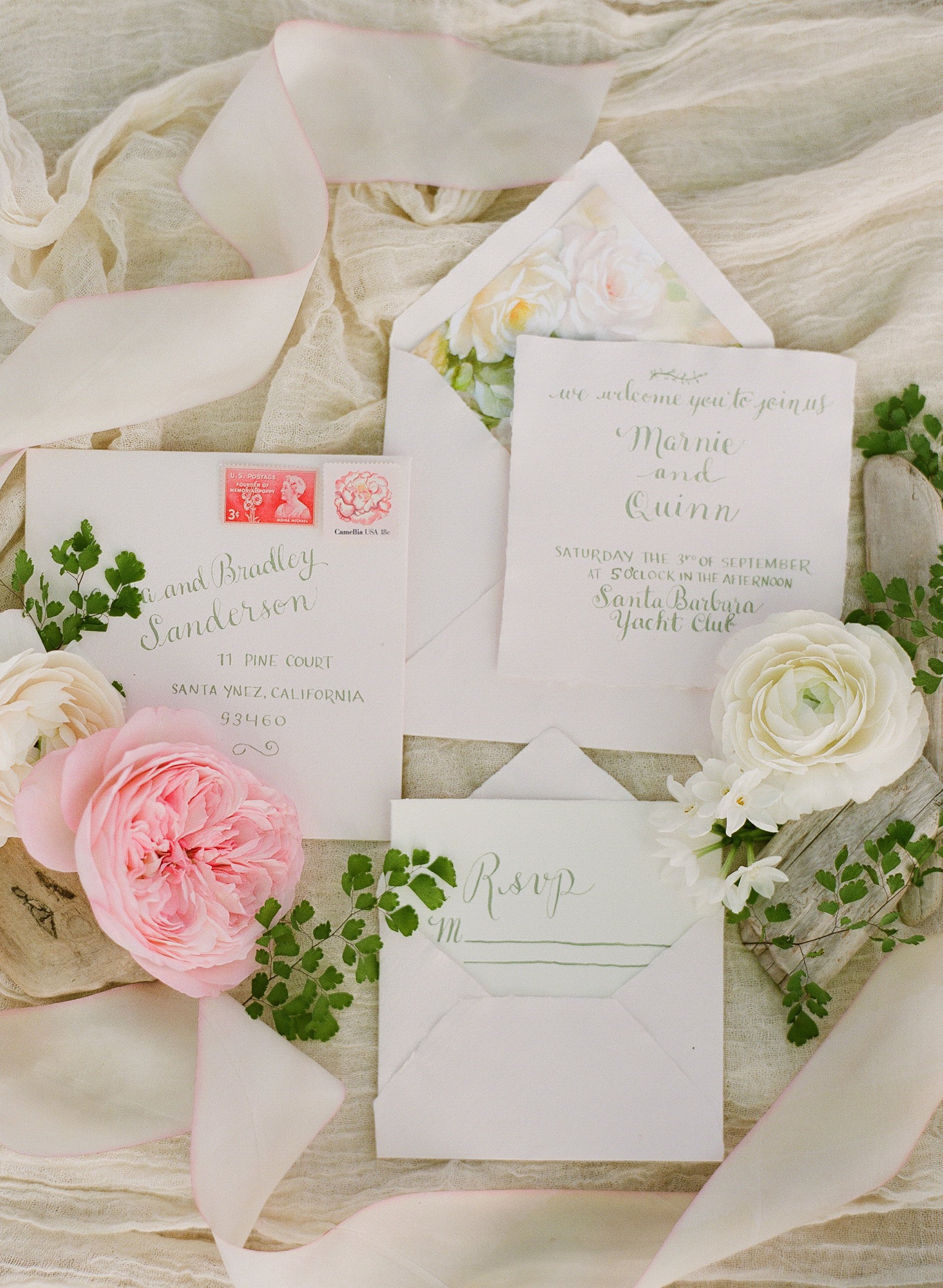 www.santabarbarawedding.com | Megan Sorel Photography | Wedding Invitations