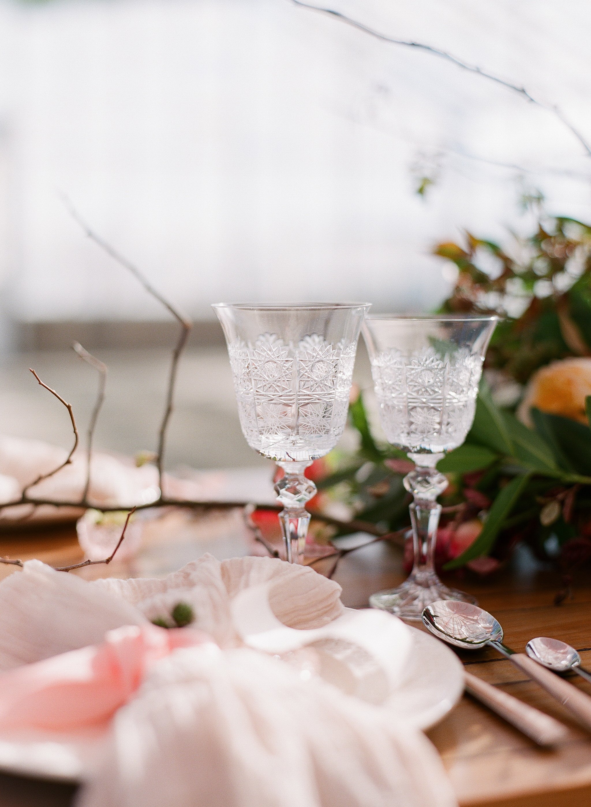 www.santabarbarawedding.com | Megan Sorel Photography | Dos Pueblos Orchid Farm | Table Setting