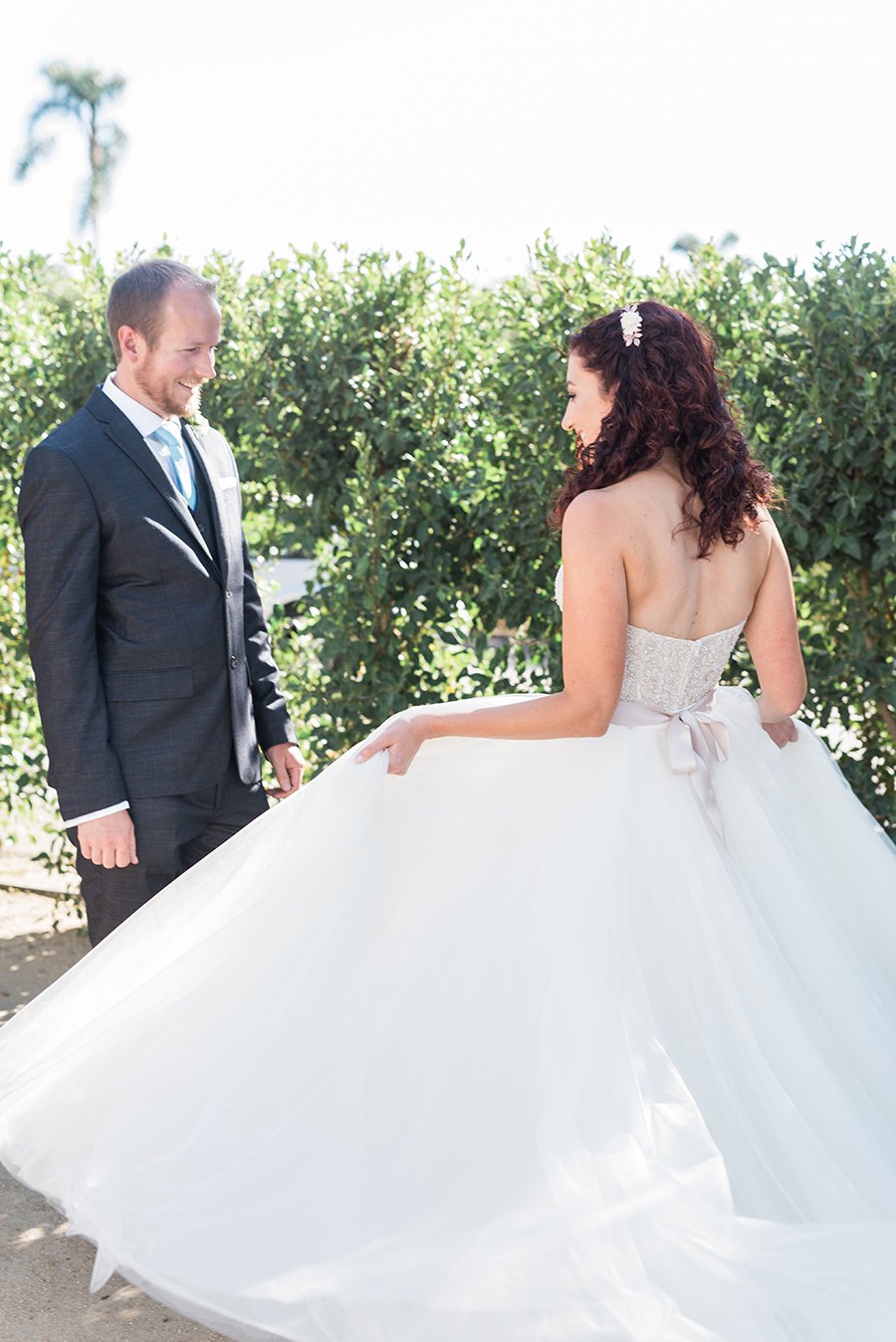 santabarbarawedding.com | Photo: Molly & Co. | Pastel Wedding Ideas and an adorable dog ring bearer