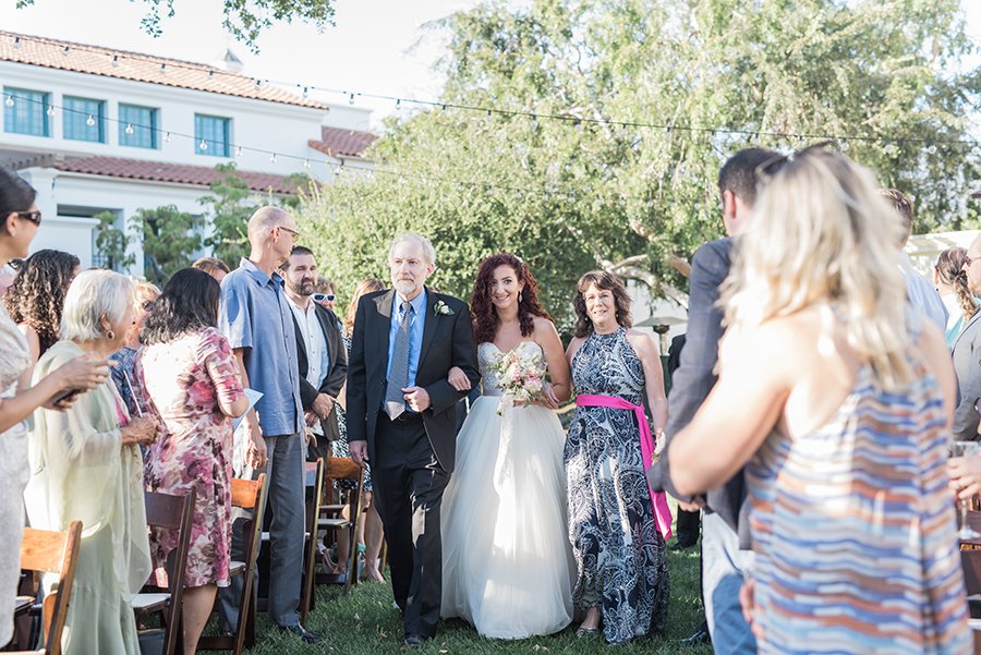 santabarbarawedding.com | Photo: Molly & Co. | Pastel Wedding Ideas and an adorable dog ring bearer