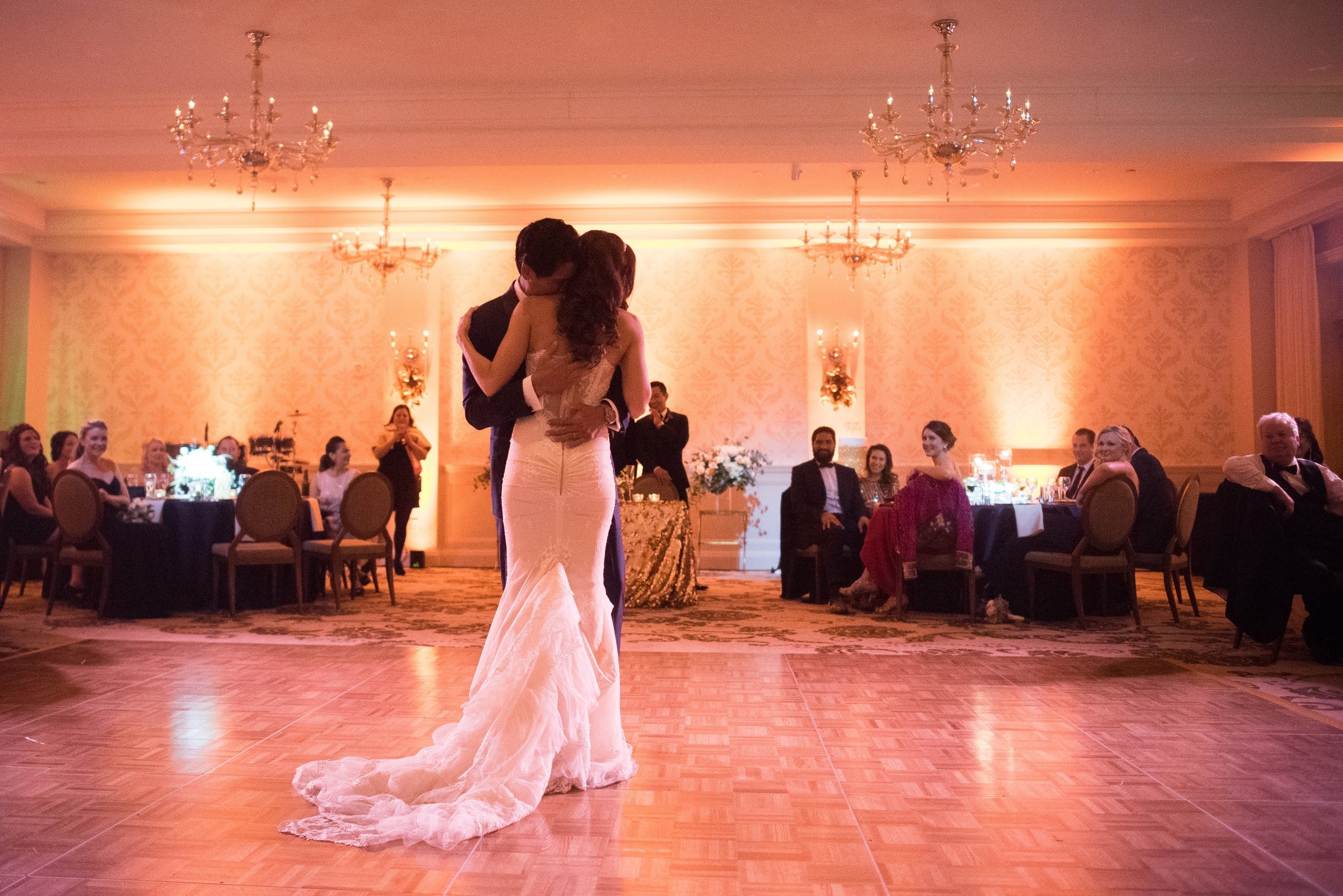 www.santabarbaraweddingstyle.com | San | Felici Events | Belmond El Encanto | Nate & Jenny Weddings | Precious and Blooming | Reception | First Dance