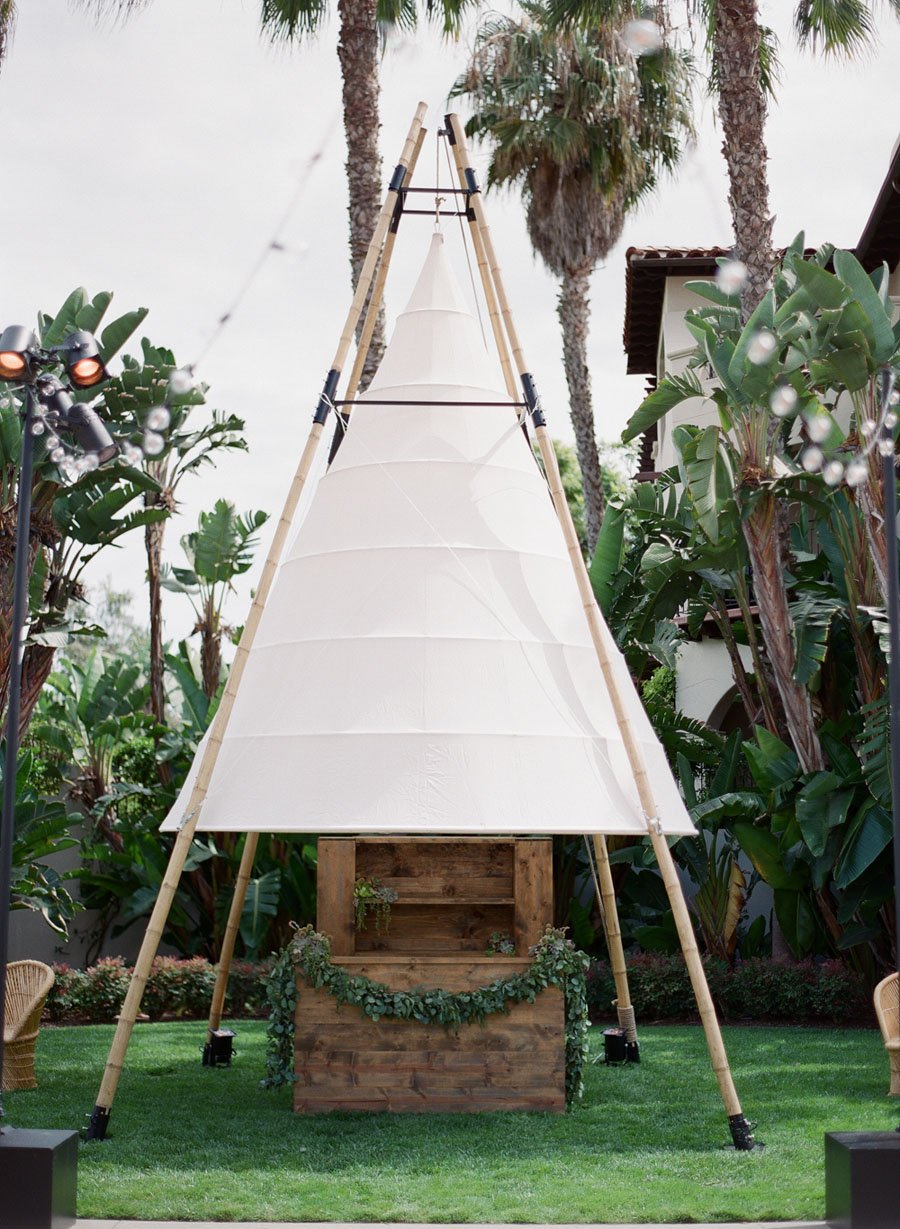 santabarbarawedding.com | Photographer: Megan Sorel | Blush Real Wedding at Bacara Resort & Spa | Teepee Wedding Ideas