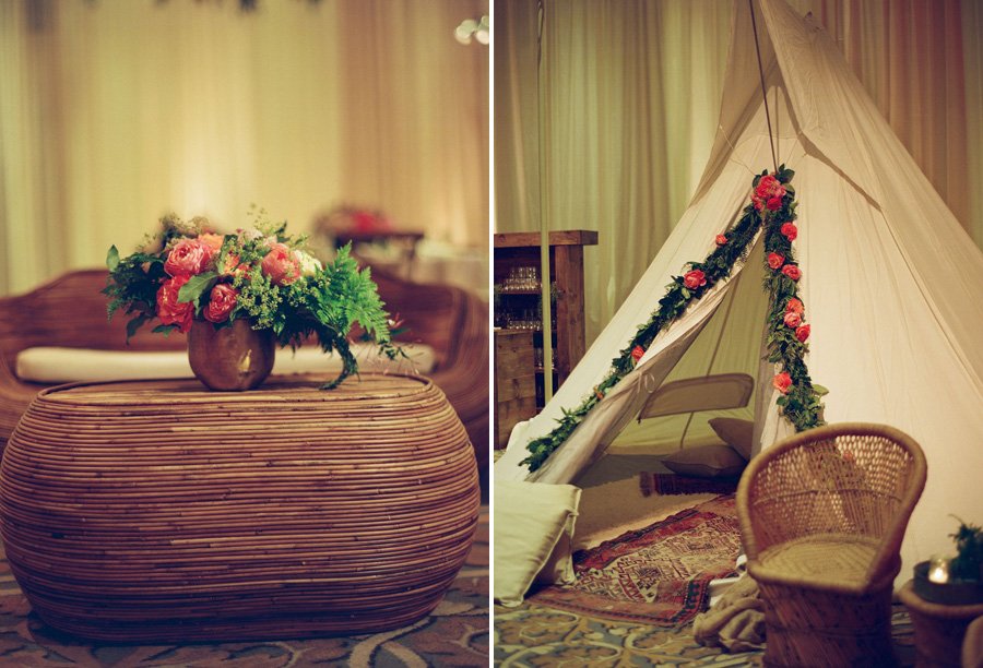 santabarbarawedding.com | Photographer: Megan Sorel | Blush Real Wedding at Bacara Resort & Spa | Teepee Wedding Ideas