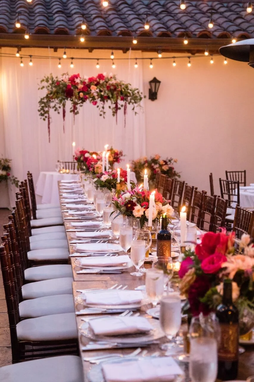 santabarbarawedding.com | Ella & Louie Floral Design | Florist | Wedding Reception | Bacara Resort and Spa