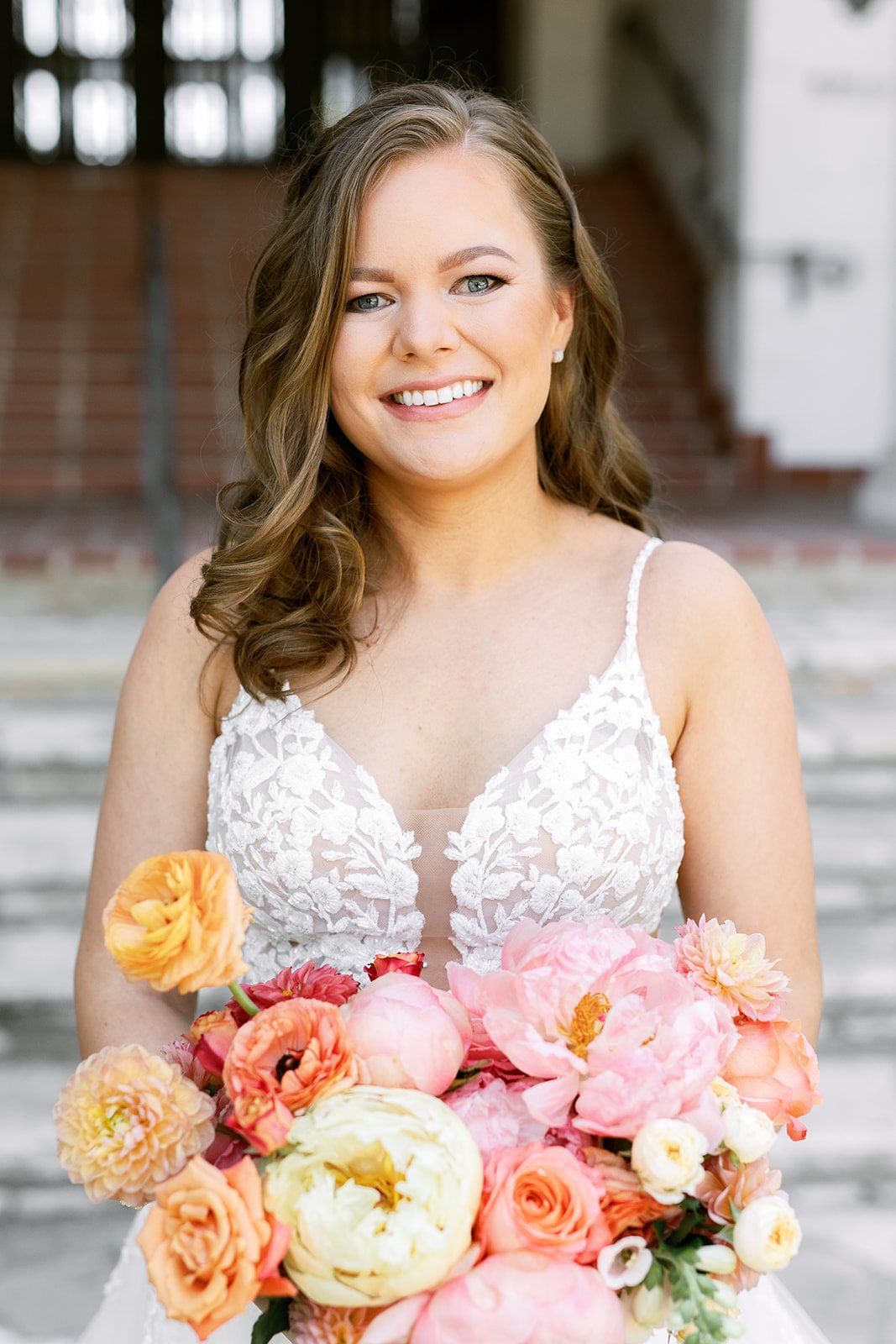 www.santabarbarawedding.com | Kimpton Canary | Ann Johnson Events | Anna Delores | Ella &amp; Louie | Blush &amp; Bangs | SB Courthouse | Bride in Her Dress Before Ceremony