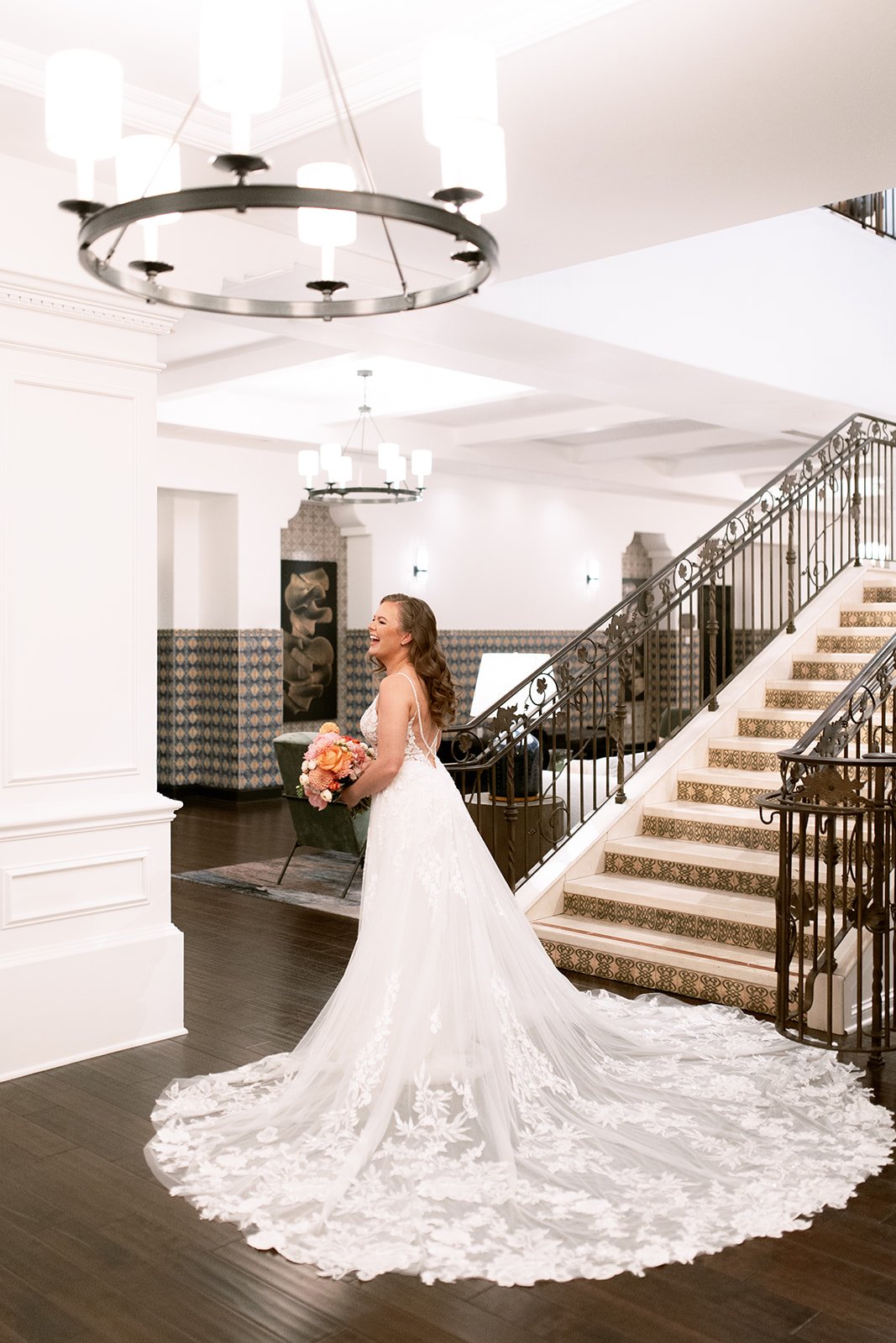 www.santabarbarawedding.com | Kimpton Canary | Ann Johnson Events | Anna Delores | Ella &amp; Louie | Blush &amp; Bangs | Bride in Her Dress Before Ceremony