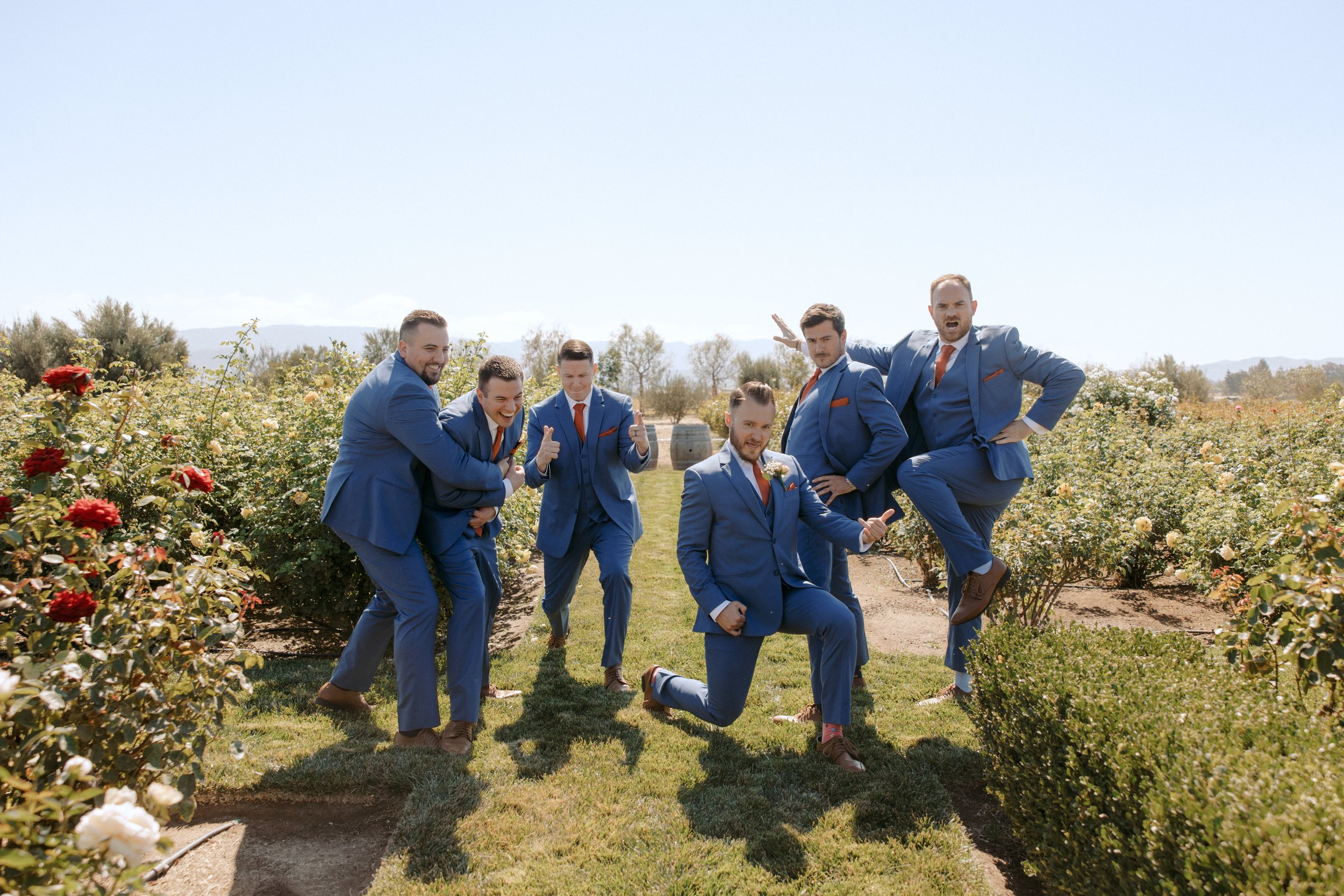 www.santabarbarawedding.com | Events by Fran | Ali Beck | Ecomama Farms | Friar Tux | Groom and Groomsmen Before Wedding