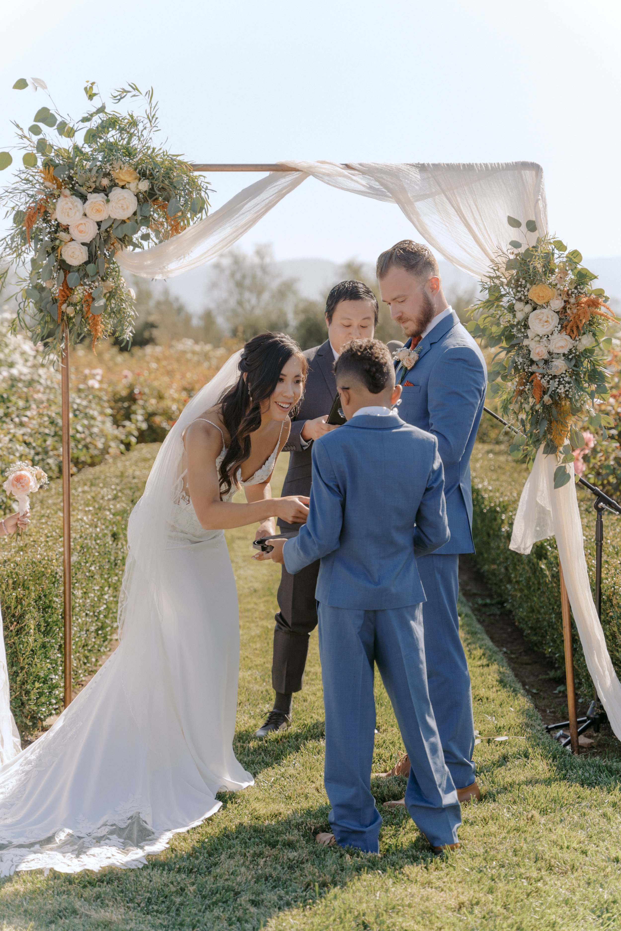 www.santabarbarawedding.com | Events by Fran | Ali Beck | Ecomama Farms | Nick Vo | Makeup &amp; Hair by Jackie Romero | Blush Bridal Couture | Friar Tux | Lulus | The Ceremony