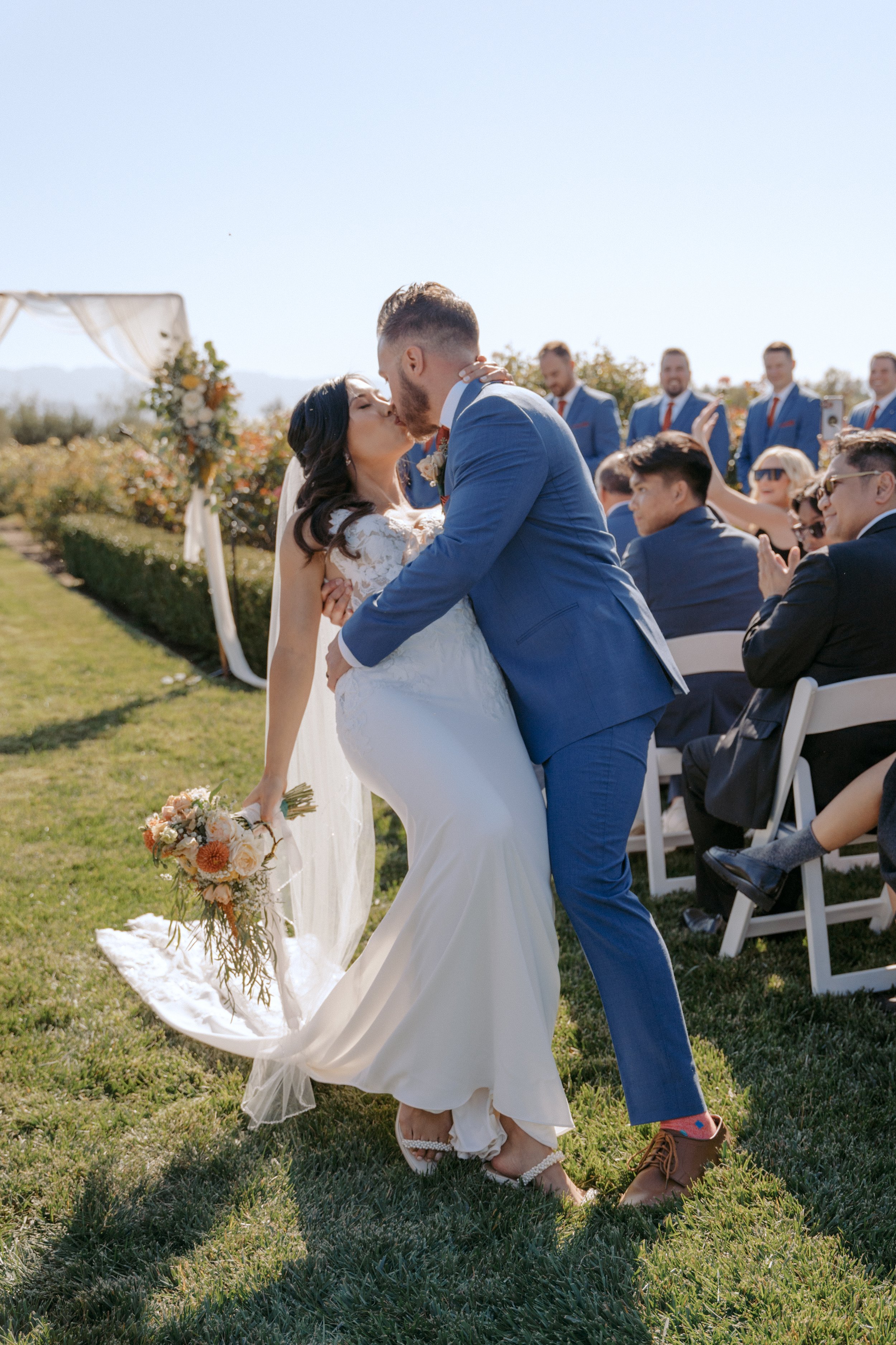 www.santabarbarawedding.com | Events by Fran | Ali Beck | Ecomama Farms | Nick Vo | Makeup &amp; Hair by Jackie Romero | Blush Bridal Couture | Friar Tux | Lulus | The Ceremony