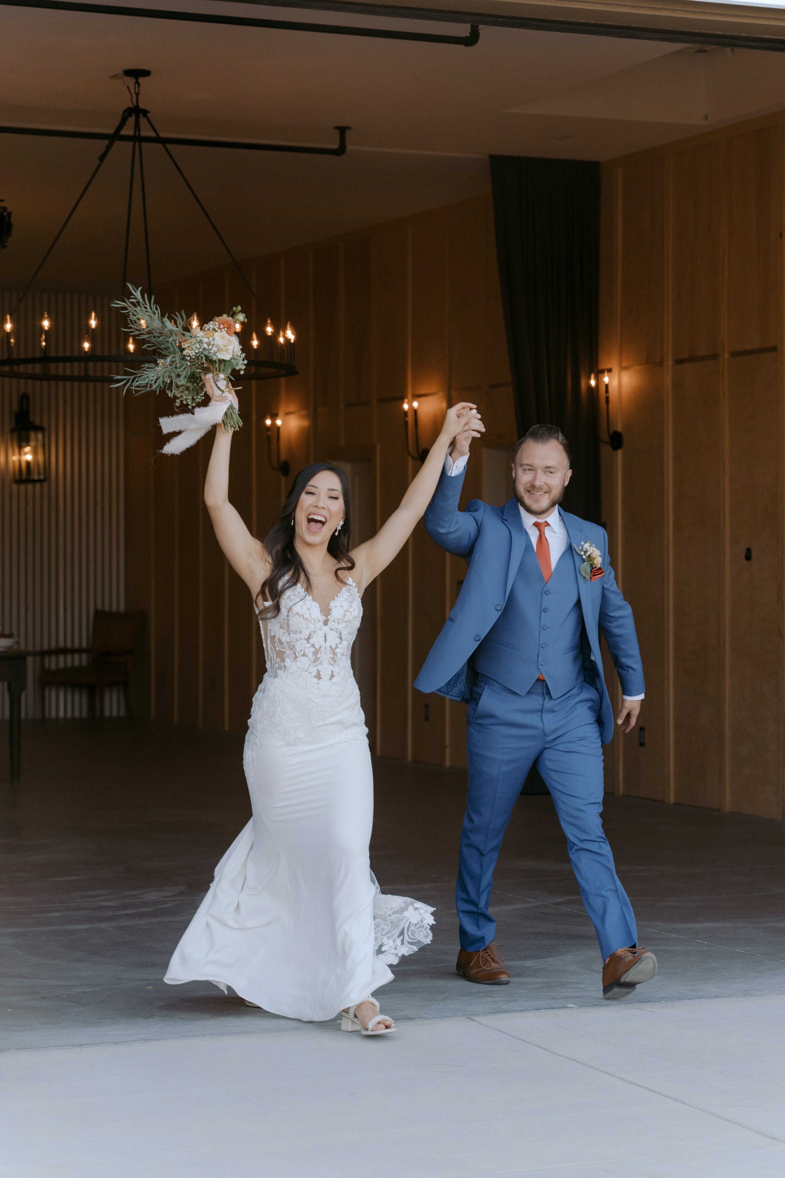 www.santabarbarawedding.com | Events by Fran | Ali Beck | Ecomama Farms | Friar Tux | Blush Bridal Couture | Jackie Romero | Couple’s Entrance Into Reception