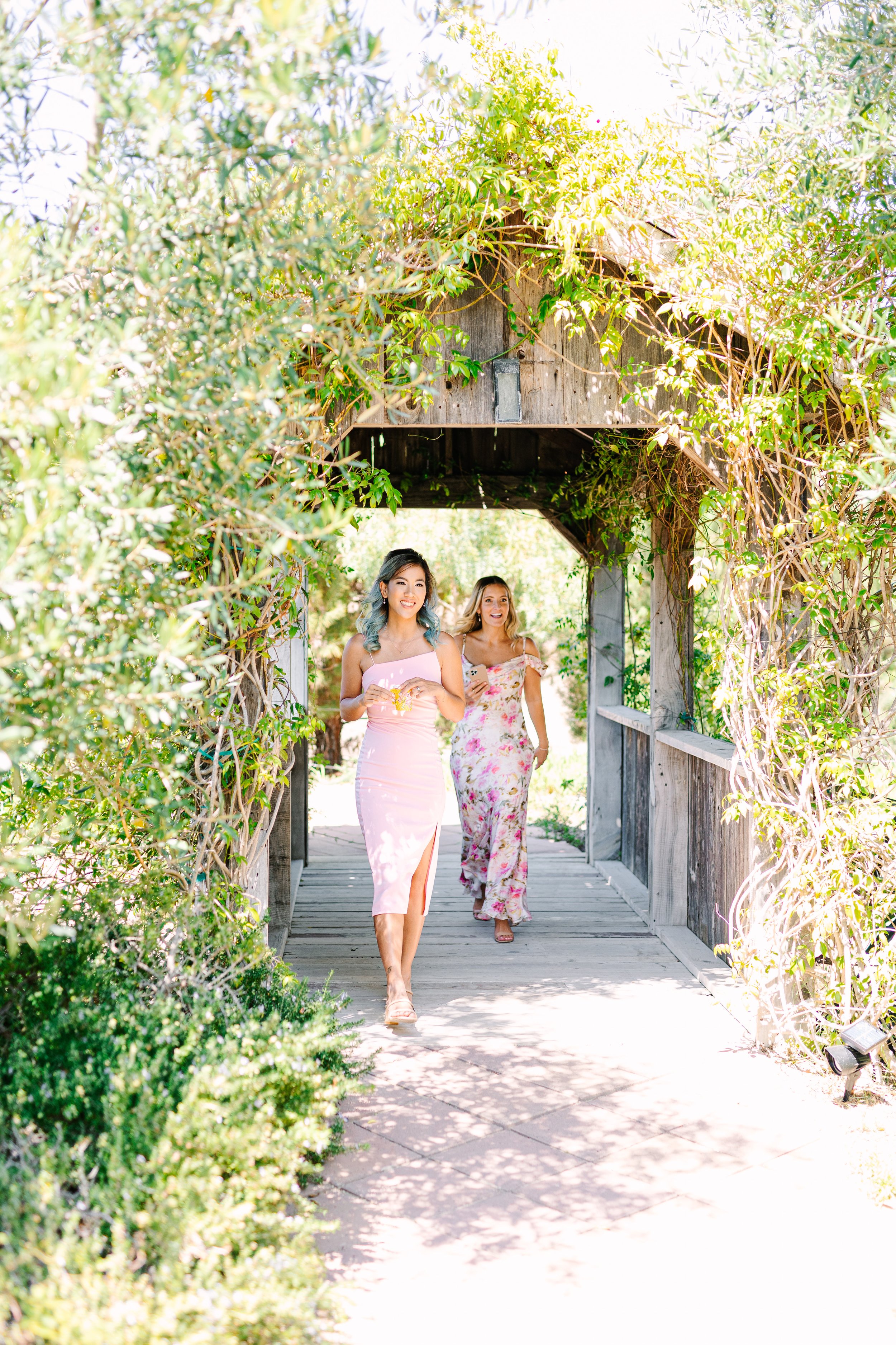 www.santabarbarawedding.com | Mary Costa | White Sage Weddings | La Arboleda | Guests Entering Wedding Location