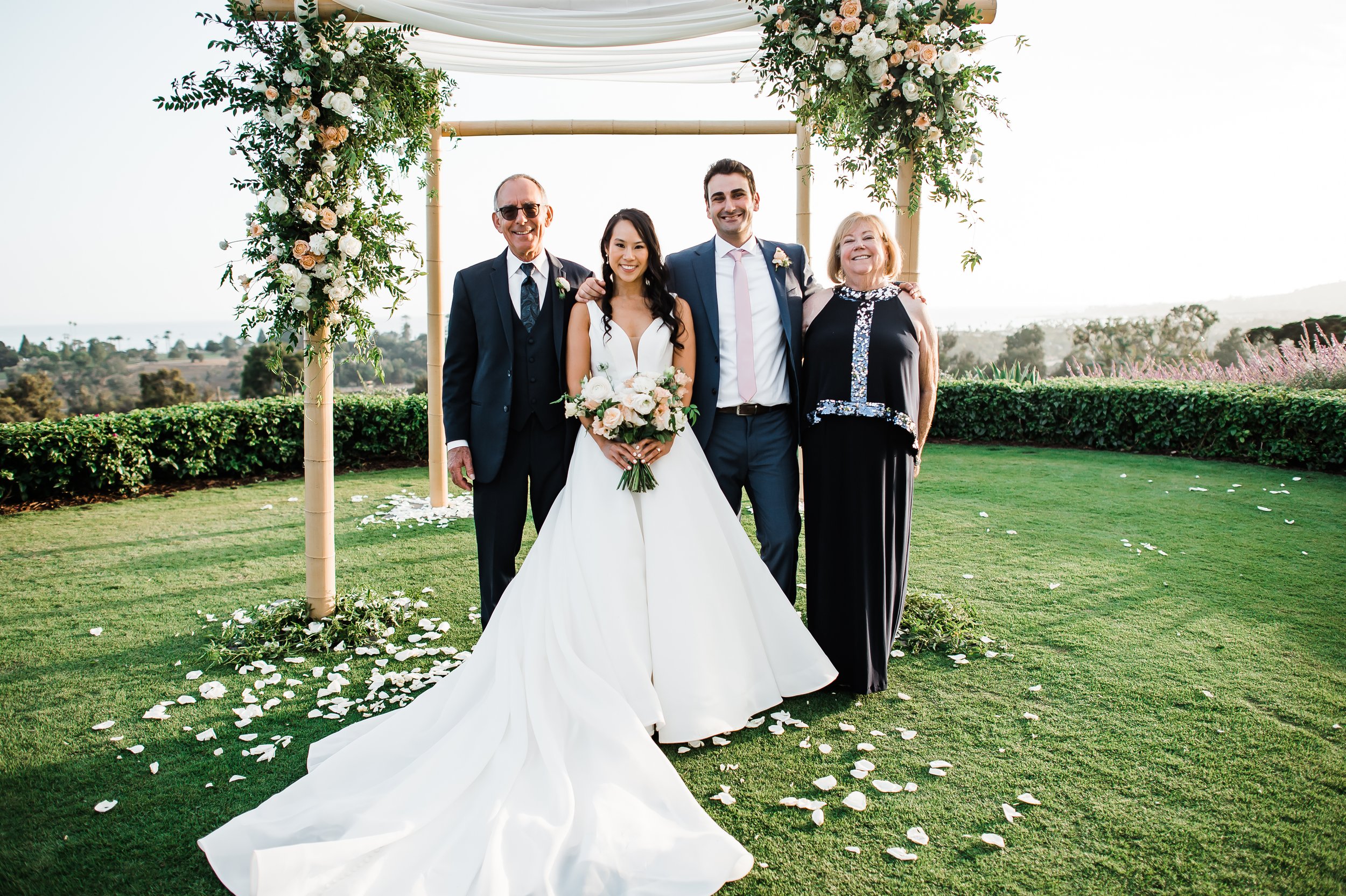 www.santabarbarawedding.com | Michelle Ramirez | Montecito Club | Felici Events | Antheia Floral Design | NV Glam Studio | Just 4 Fun Party Rentals | Couple with Family