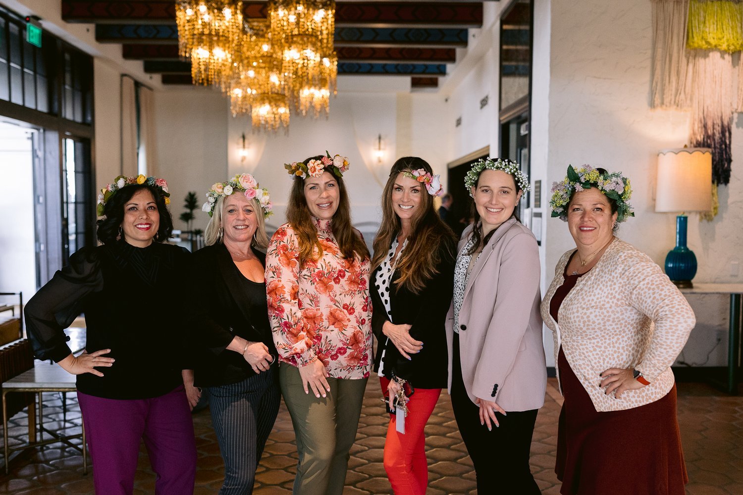 www.santabarbarawedding.com | Mar Monte Hotel | Kyle London Photography | Felici Events | Costa Santa Barbara | Ventura Rental | PacWest Blooms | Guests Wearing Flower Crowns