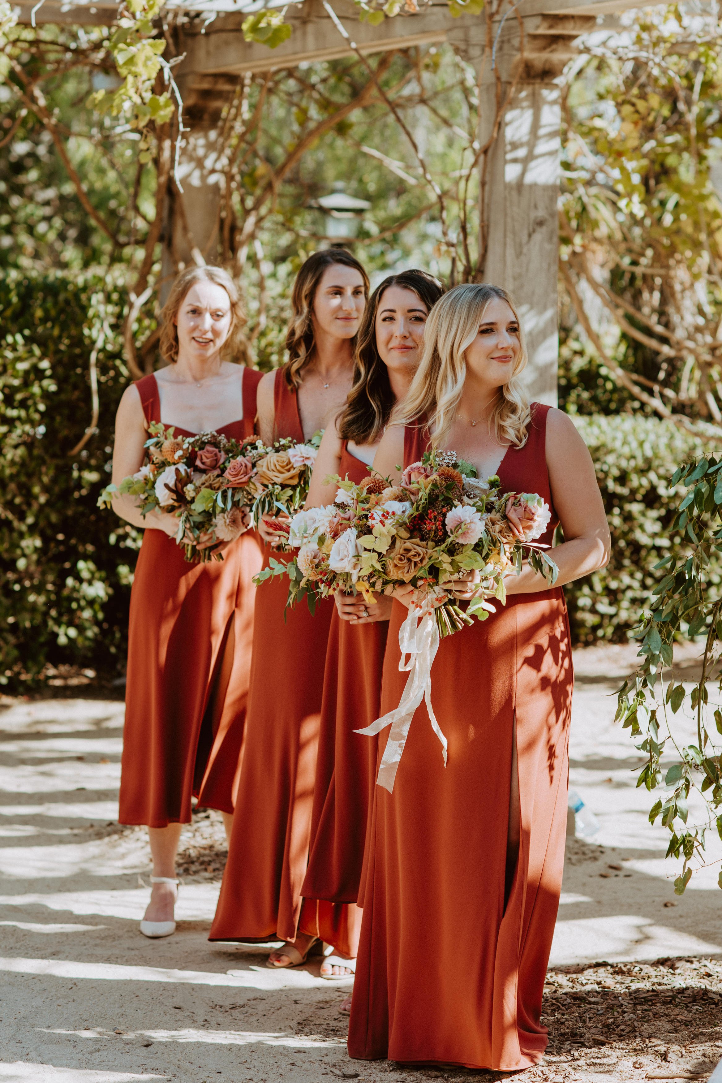 www.santabarbarawedding.com | Alyssa Brown | SB Historical Museum | Ann Johnson Events | Alexis Ireland Florals | Ventura Rental | The Beauty Bar | Bridesmaids at Ceremony