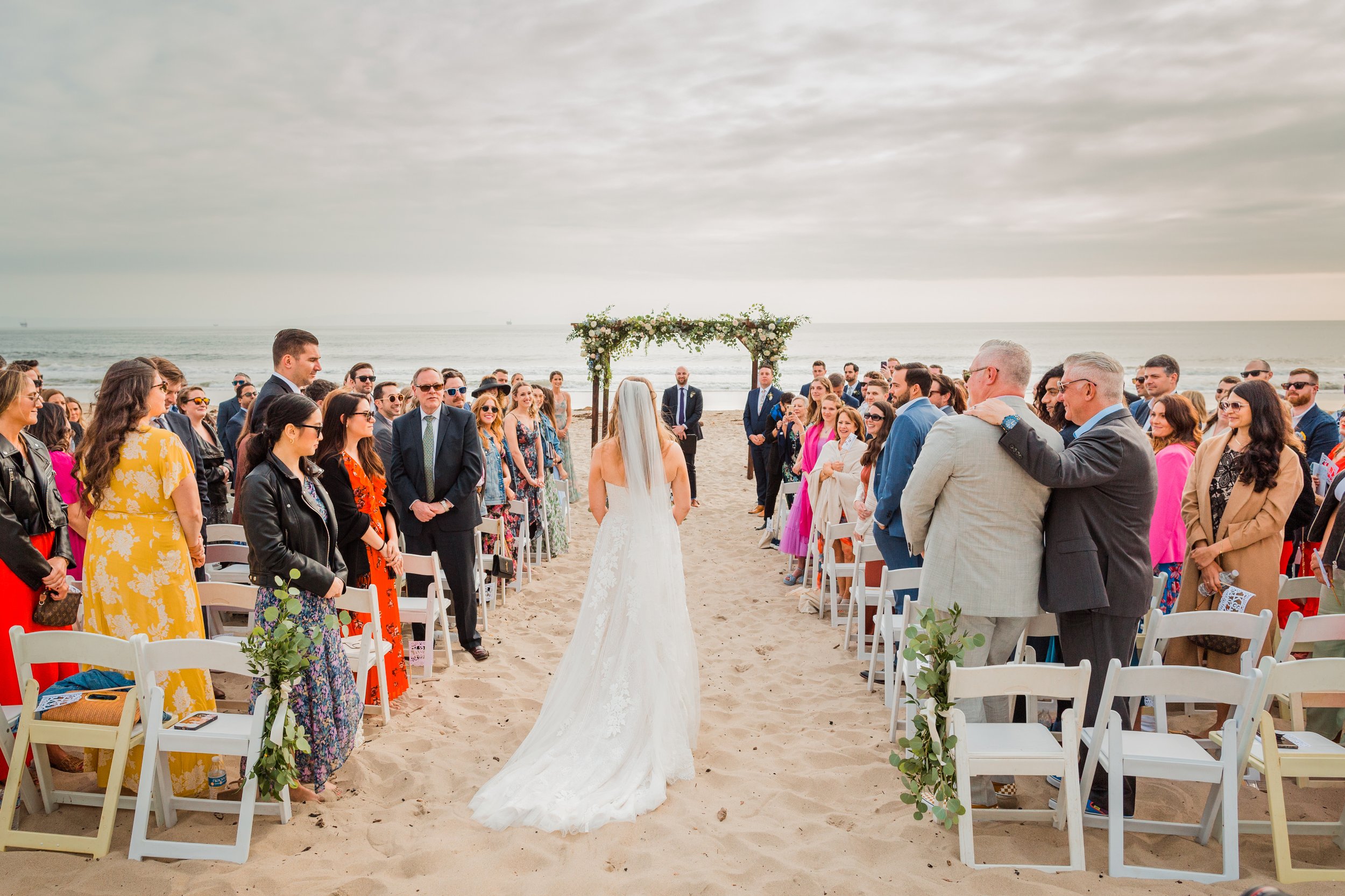 www.santabarbarawedding.com | Wonder Tribe | Talia Eliana Events | Events by Rincon | Santa Claus Beach | Essense of Australia | The Twisted Twig | Lucky Devils Band | Bride Walking Into Ceremony