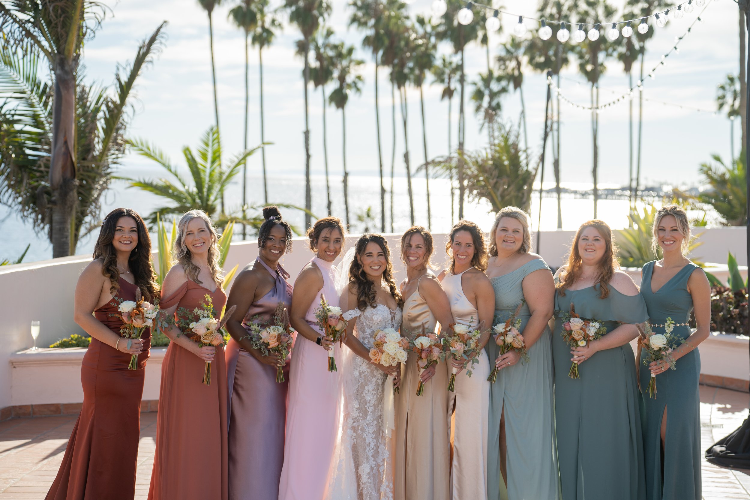 www.santabarbarawedding.com | Joyful Vows | Unitarian Society | Gatherings for Good | Blooms for Santa Barbara | David’s Bridal | Salon Lucia | Bride and Bridesmaids