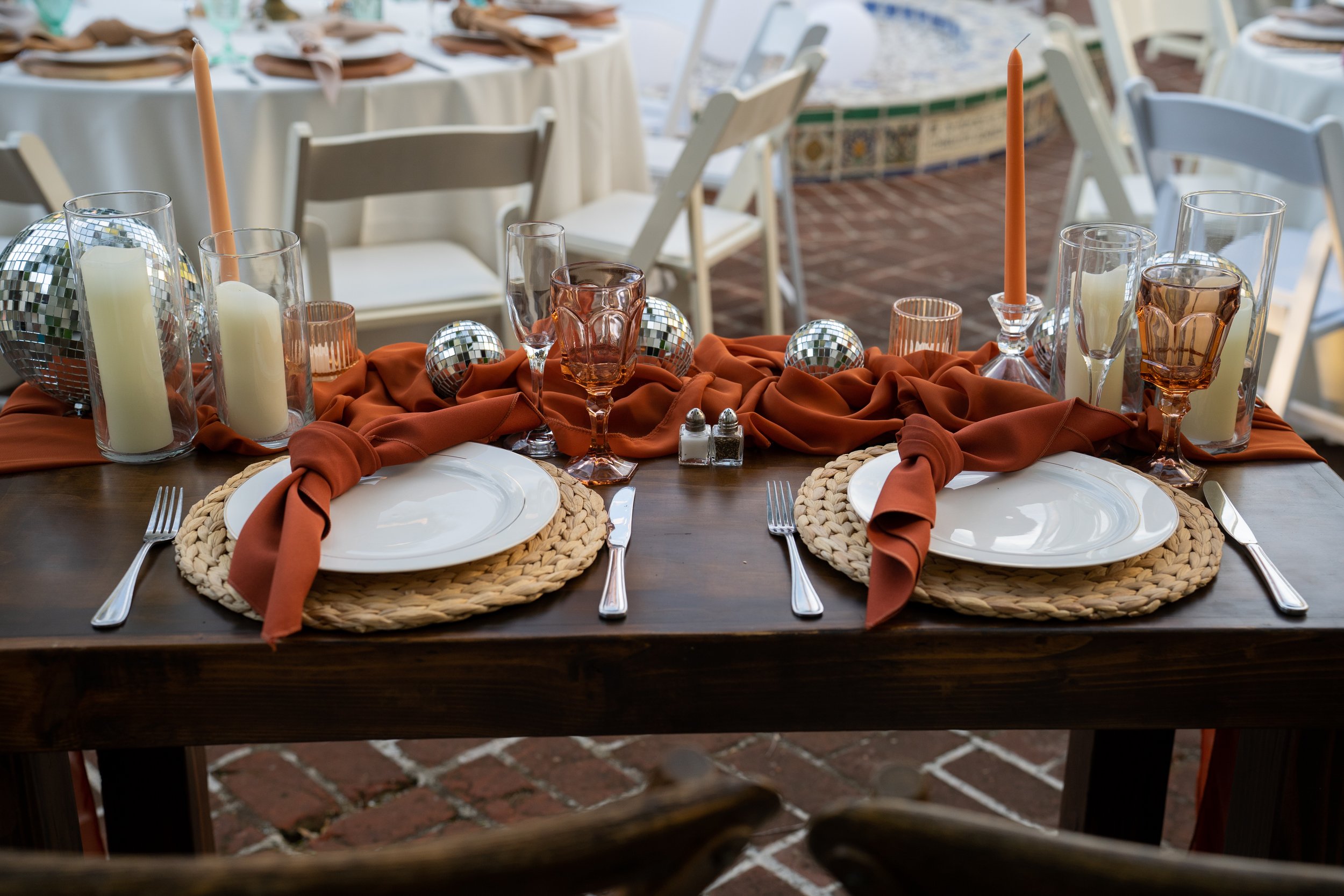 www.santabarbarawedding.com | Joyful Vows | Unitarian Society | Gatherings for Good | Blooms of Santa Barbara | Otis + Pearl | DJ’s California Catering | Spark Creative | Reception Tables