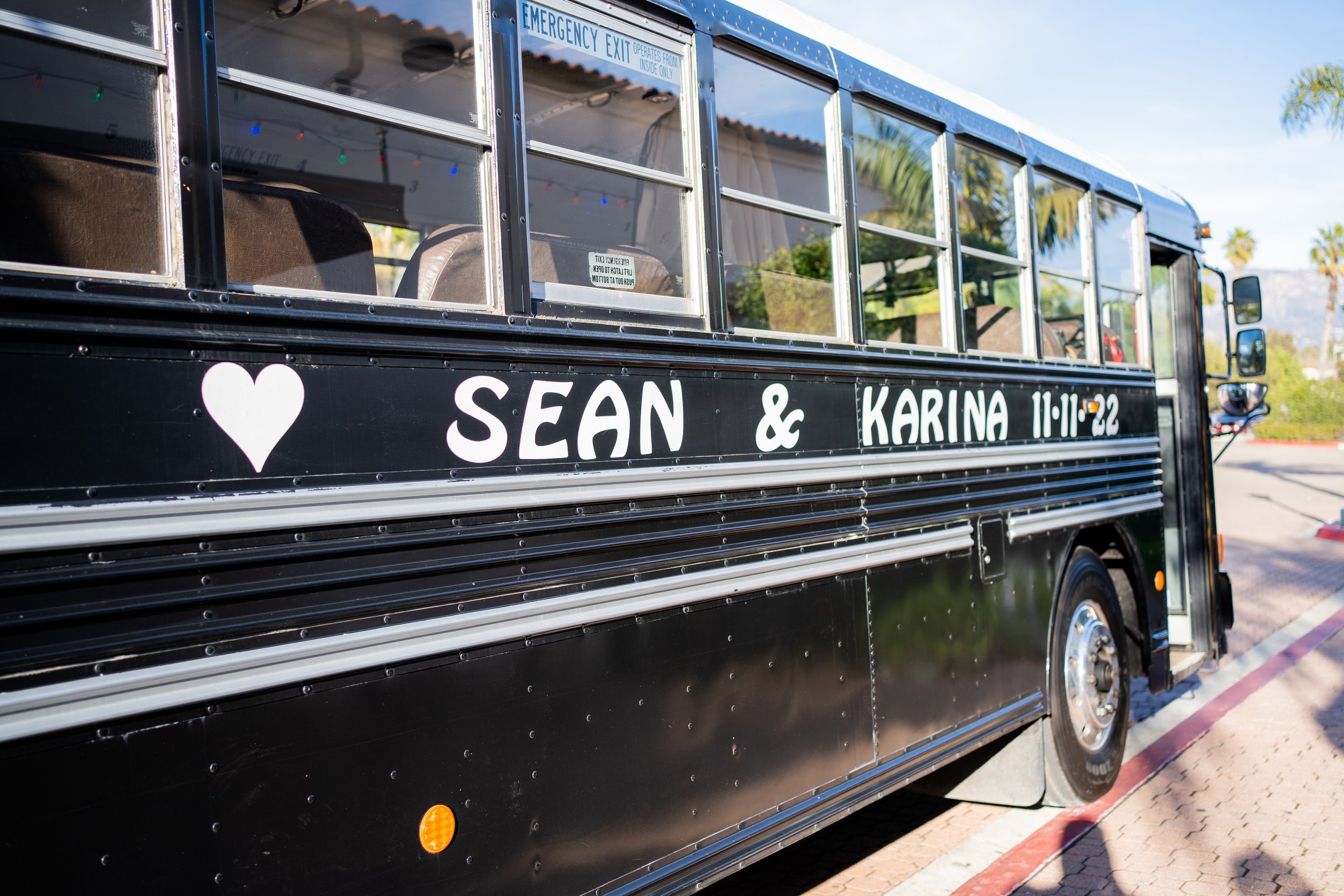 www.santabarbarawedding.com | Joyful Vows | Unitarian Society | Gatherings for Good | Blooms of Santa Barbara | Jump on the School Bus | Shuttle Bus for Guests